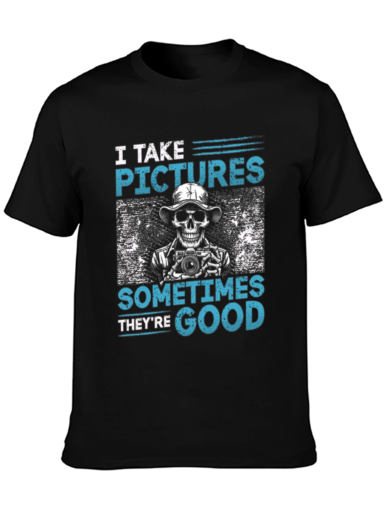 Funny Photographer Skeleton Graphic T-Shirt