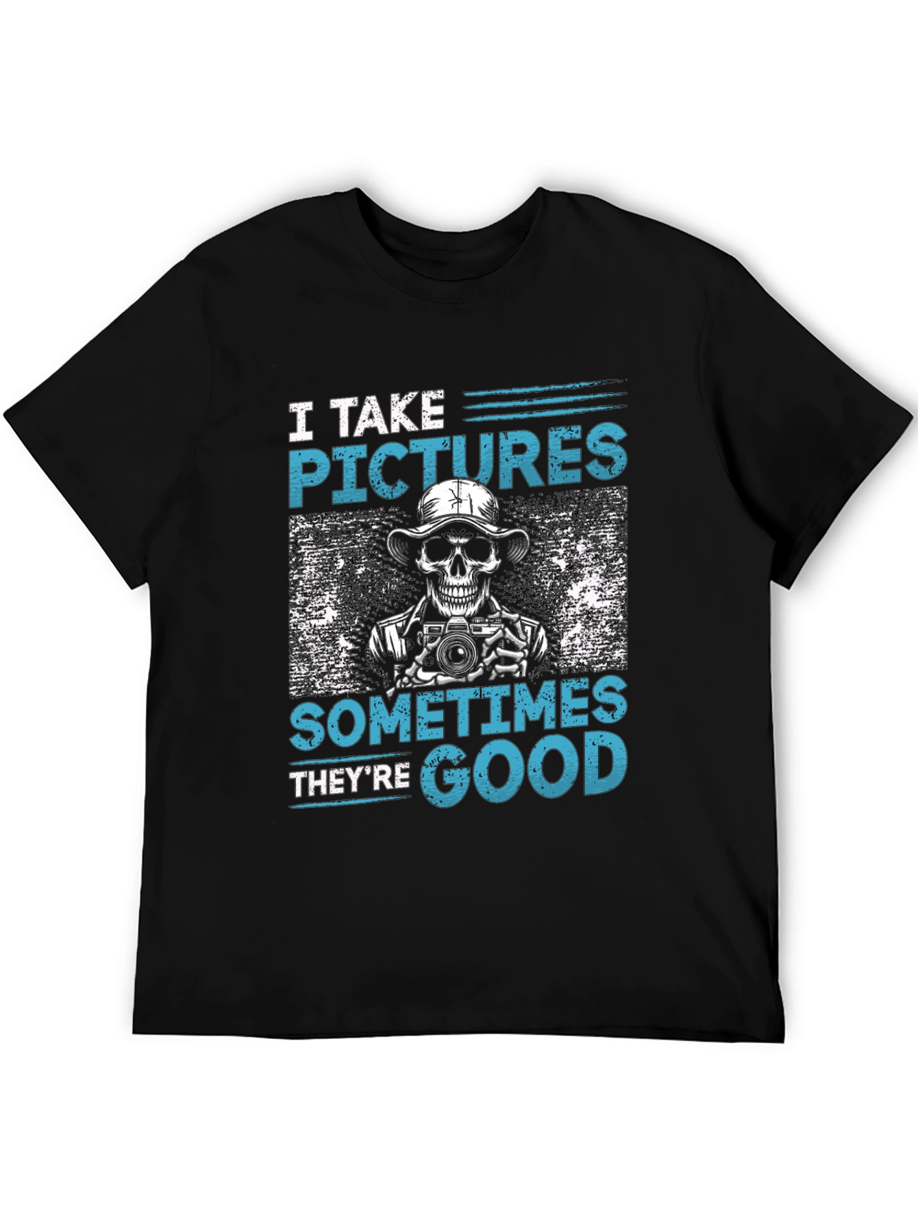 Funny Photographer Skeleton Graphic T-Shirt