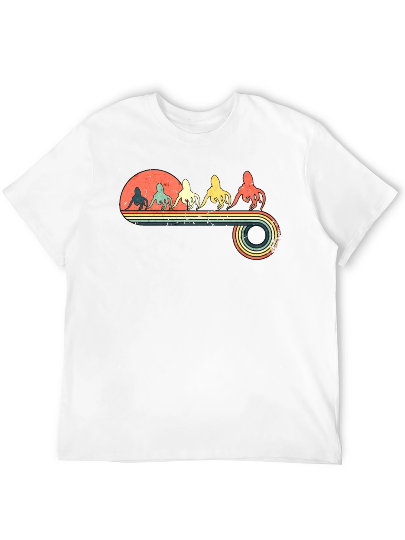 Retro Octopus Graphic T-Shirt