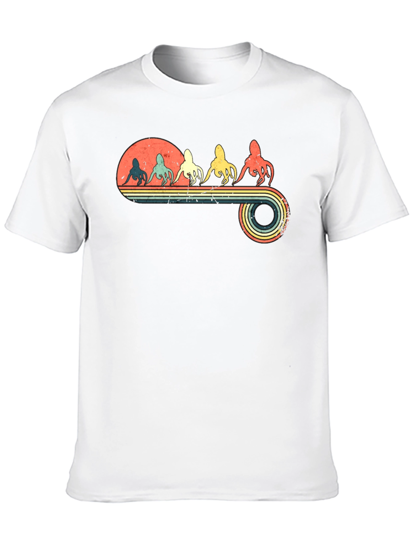 Retro Octopus Graphic T-Shirt