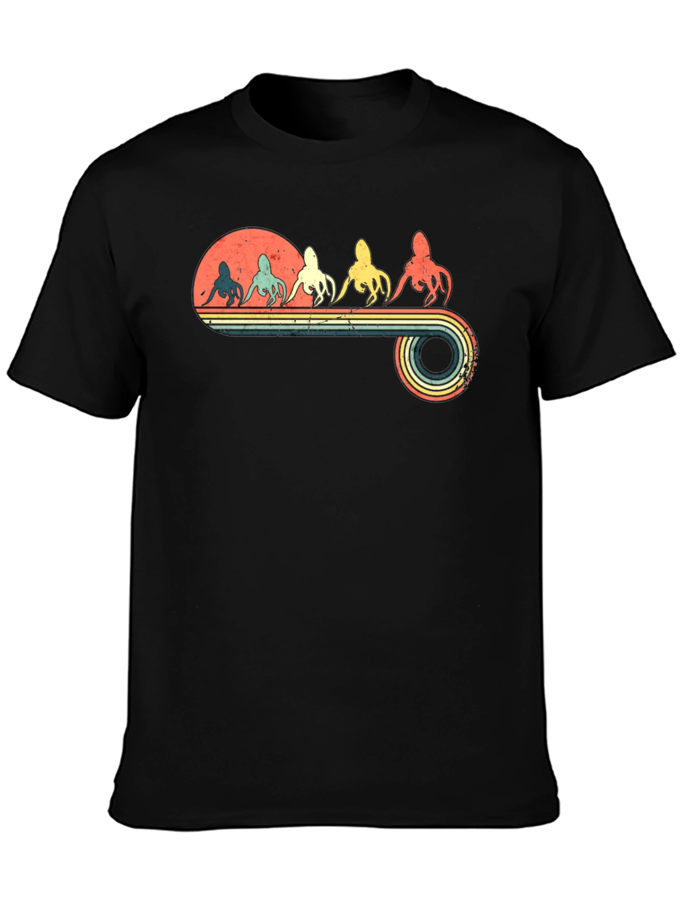 Retro Octopus Graphic T-Shirt