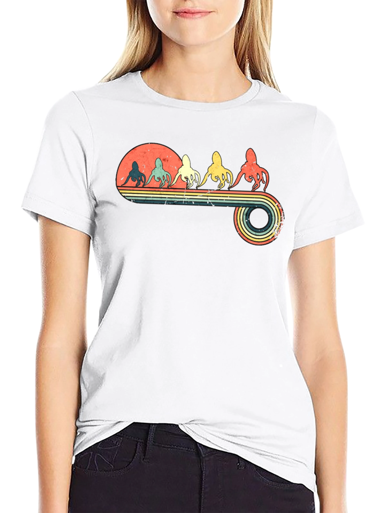 Retro Octopus Graphic T-Shirt