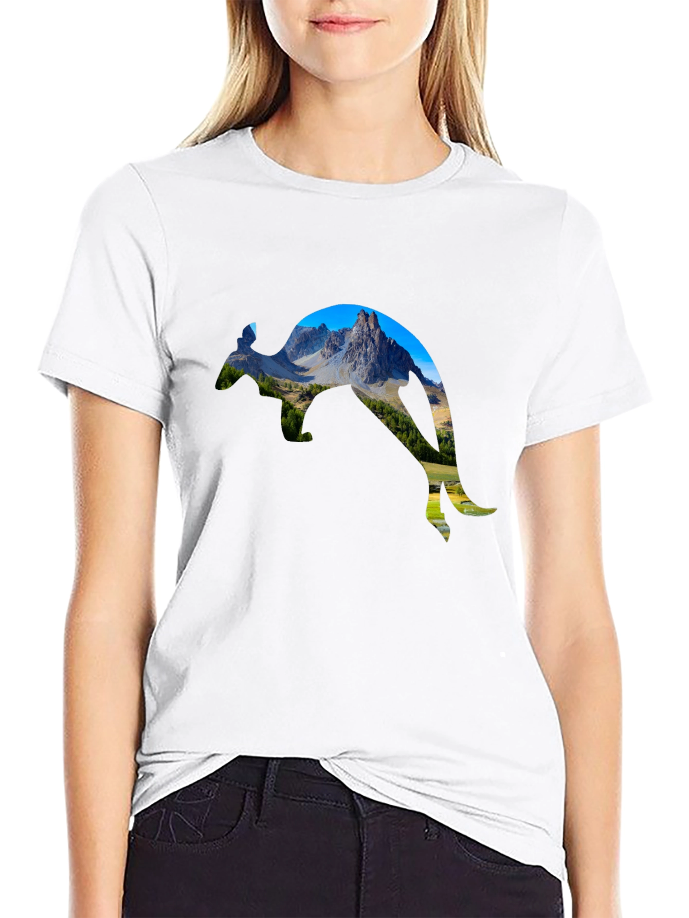 Mountain Kangaroo Graphic Tee