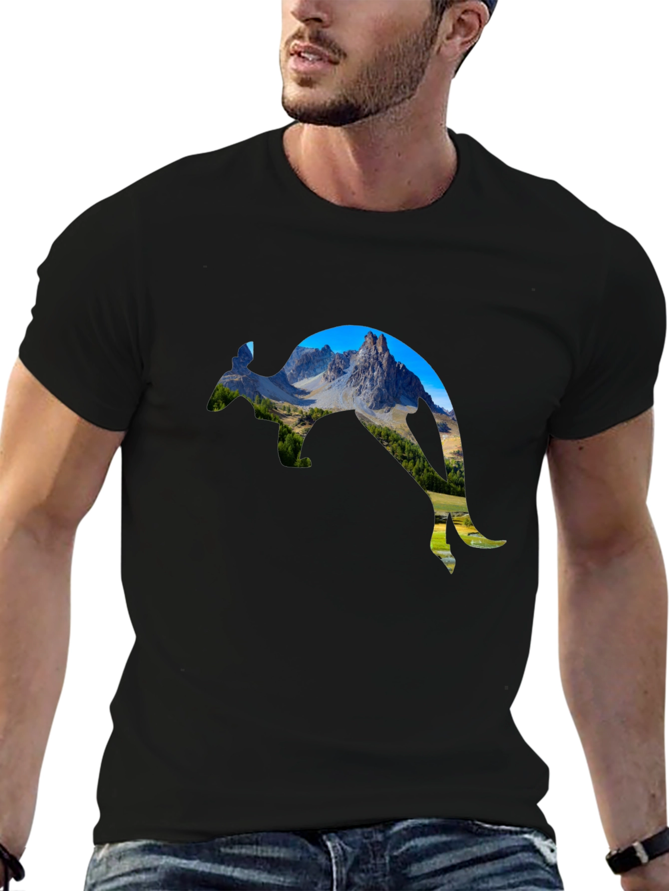 Mountain Kangaroo Graphic Tee