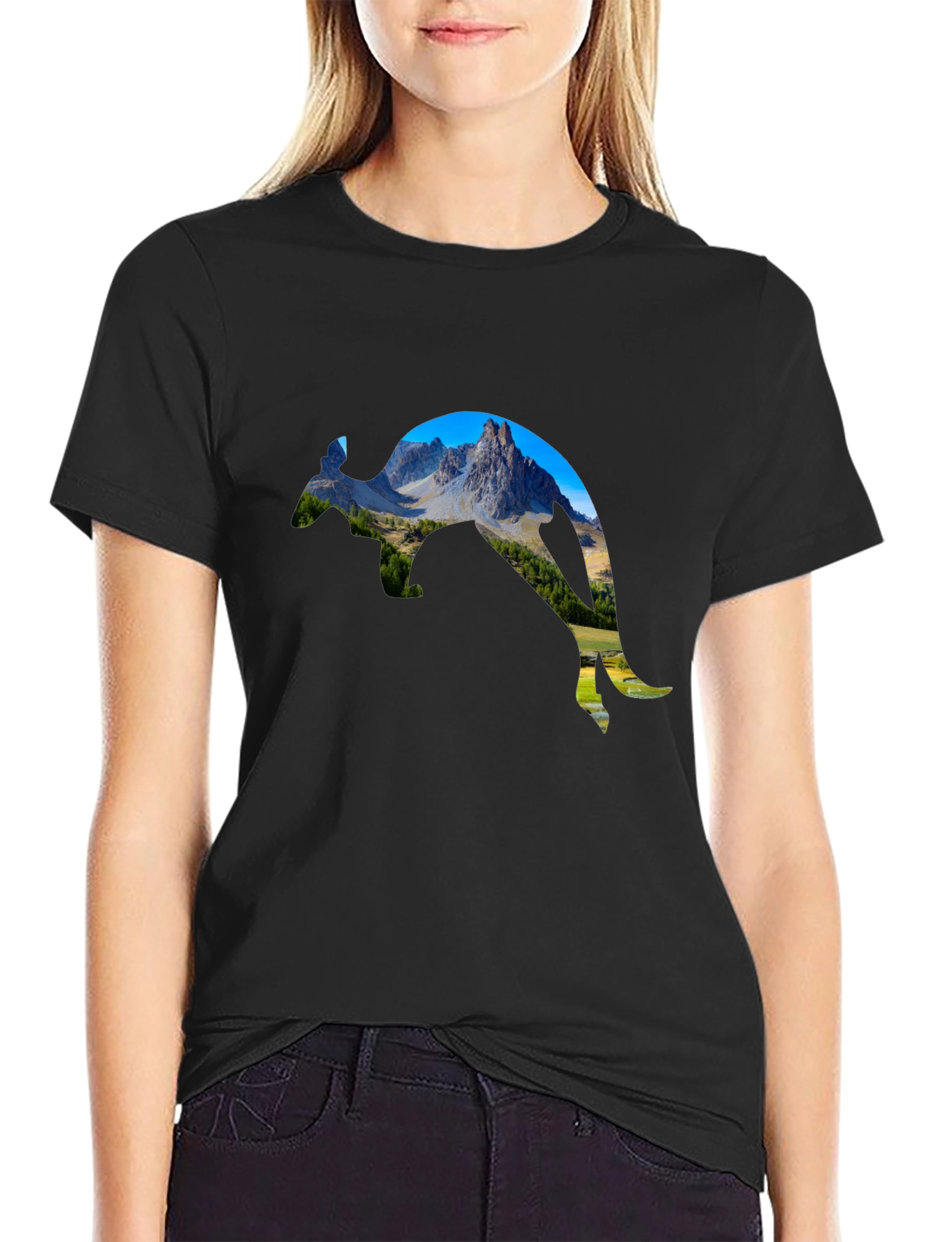 Mountain Kangaroo Graphic Tee
