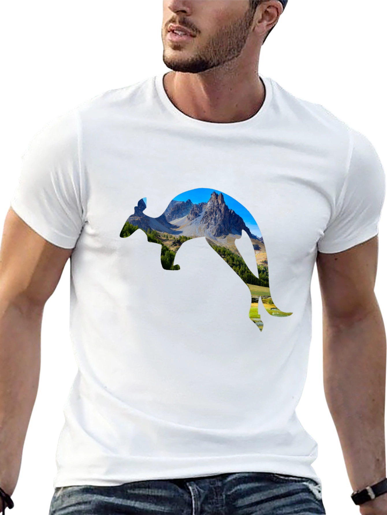 Mountain Kangaroo Graphic Tee