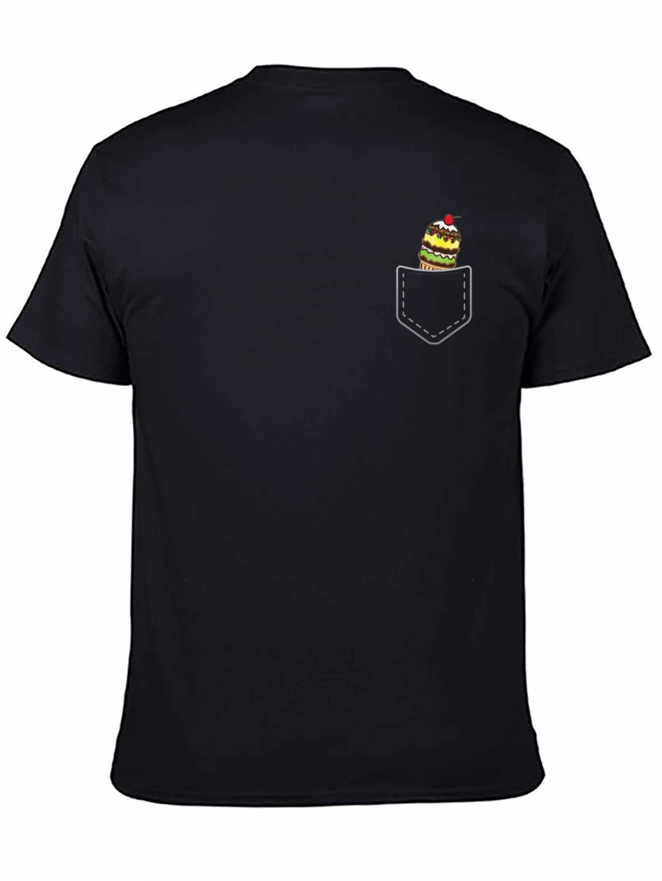 Novelty Ice Cream Pocket T-Shirt