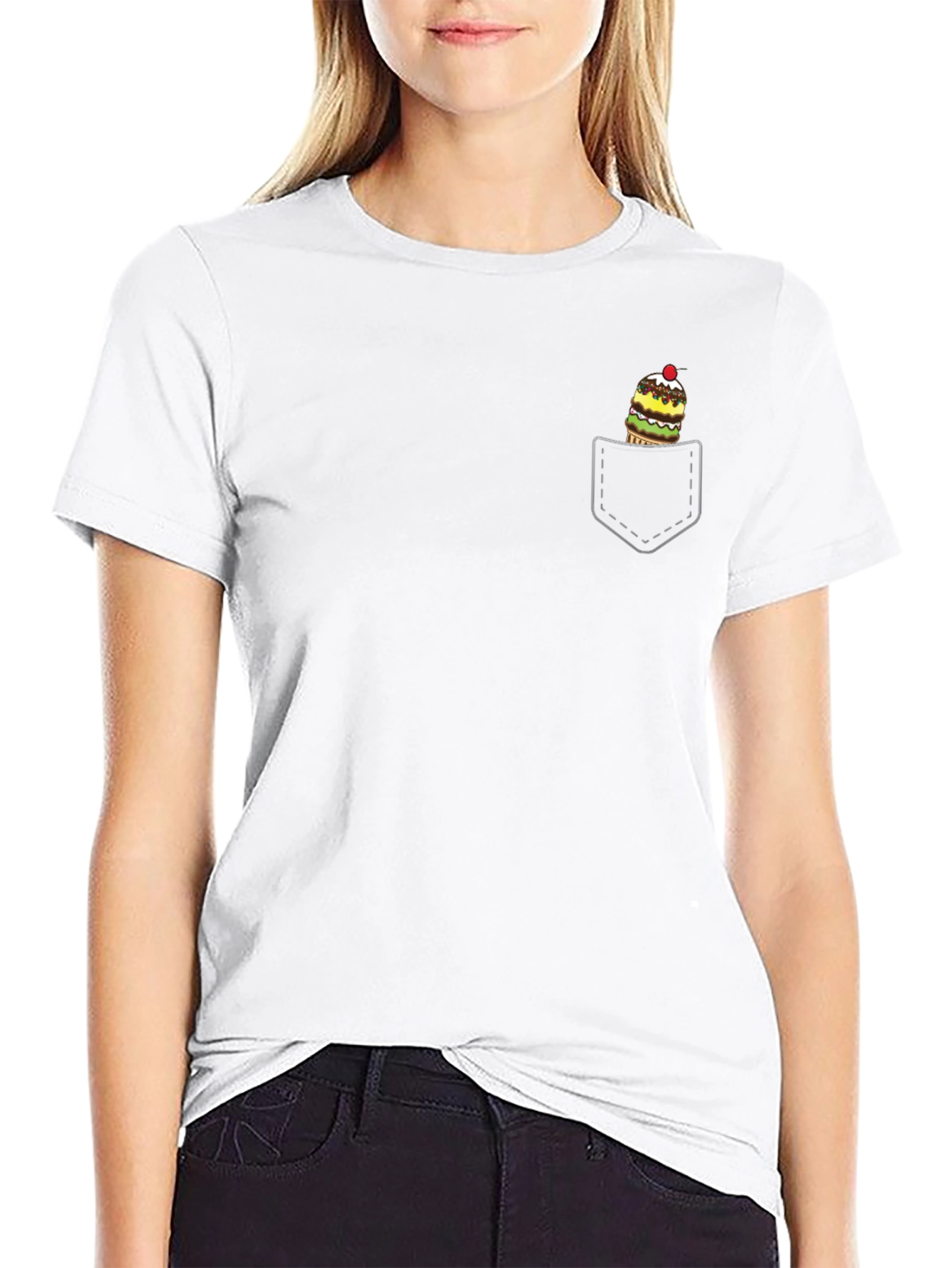 Novelty Ice Cream Pocket T-Shirt