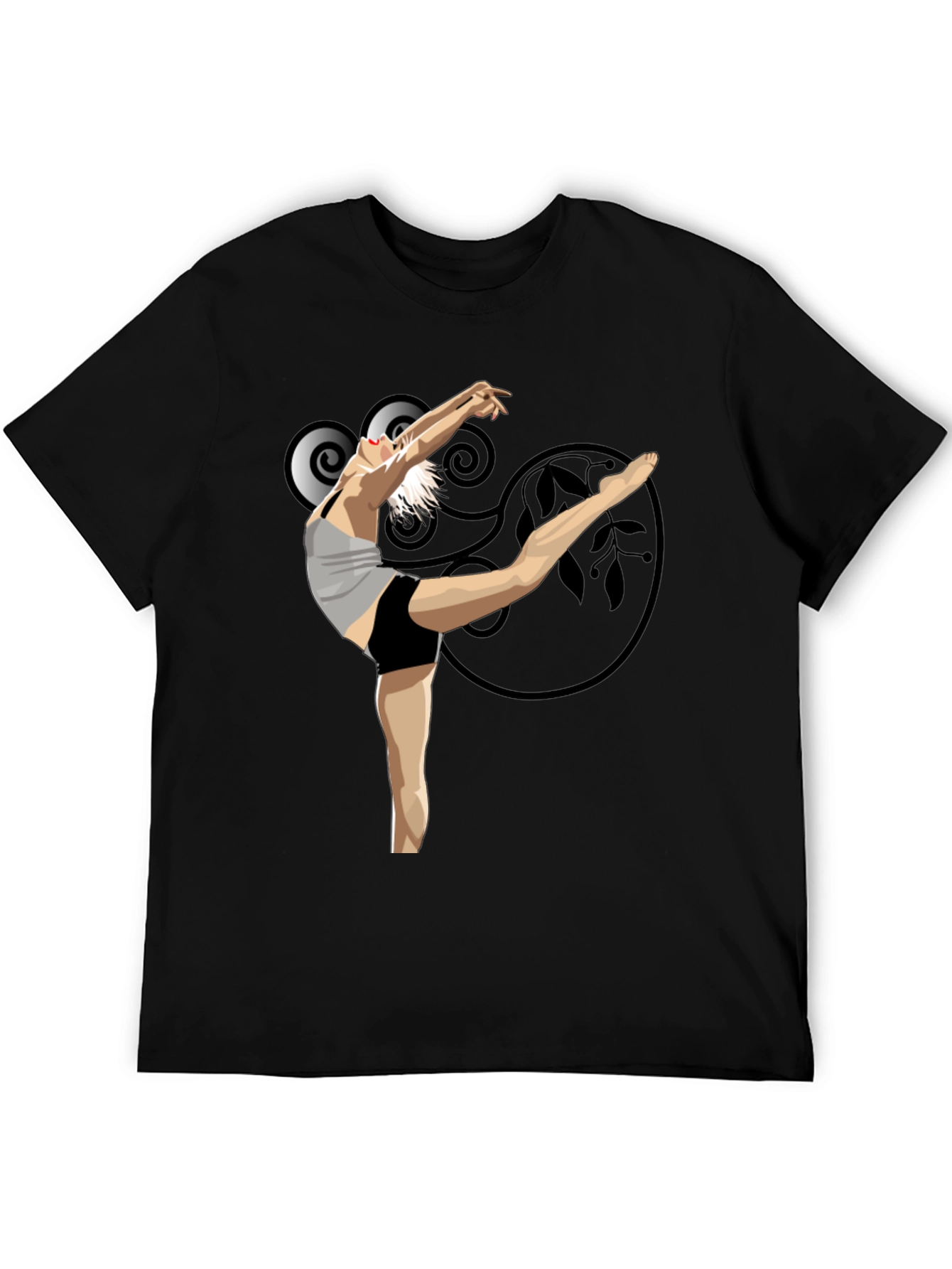 Ballet Dancer Graphic Black T-Shirt