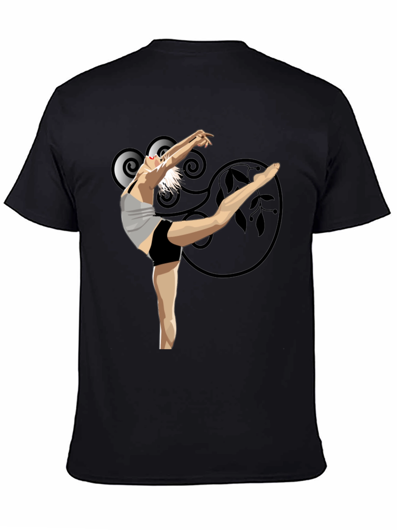 Ballet Dancer Graphic Black T-Shirt