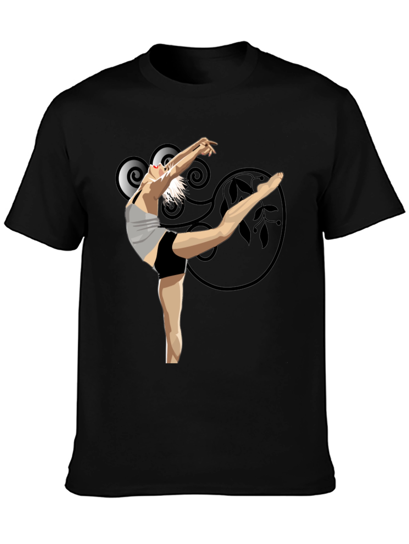 Ballet Dancer Graphic Black T-Shirt