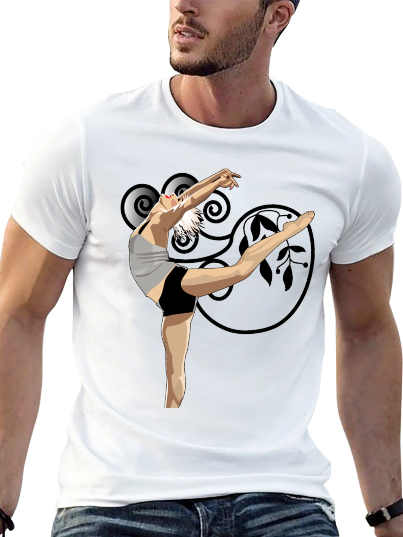 Ballet Dancer Graphic Black T-Shirt