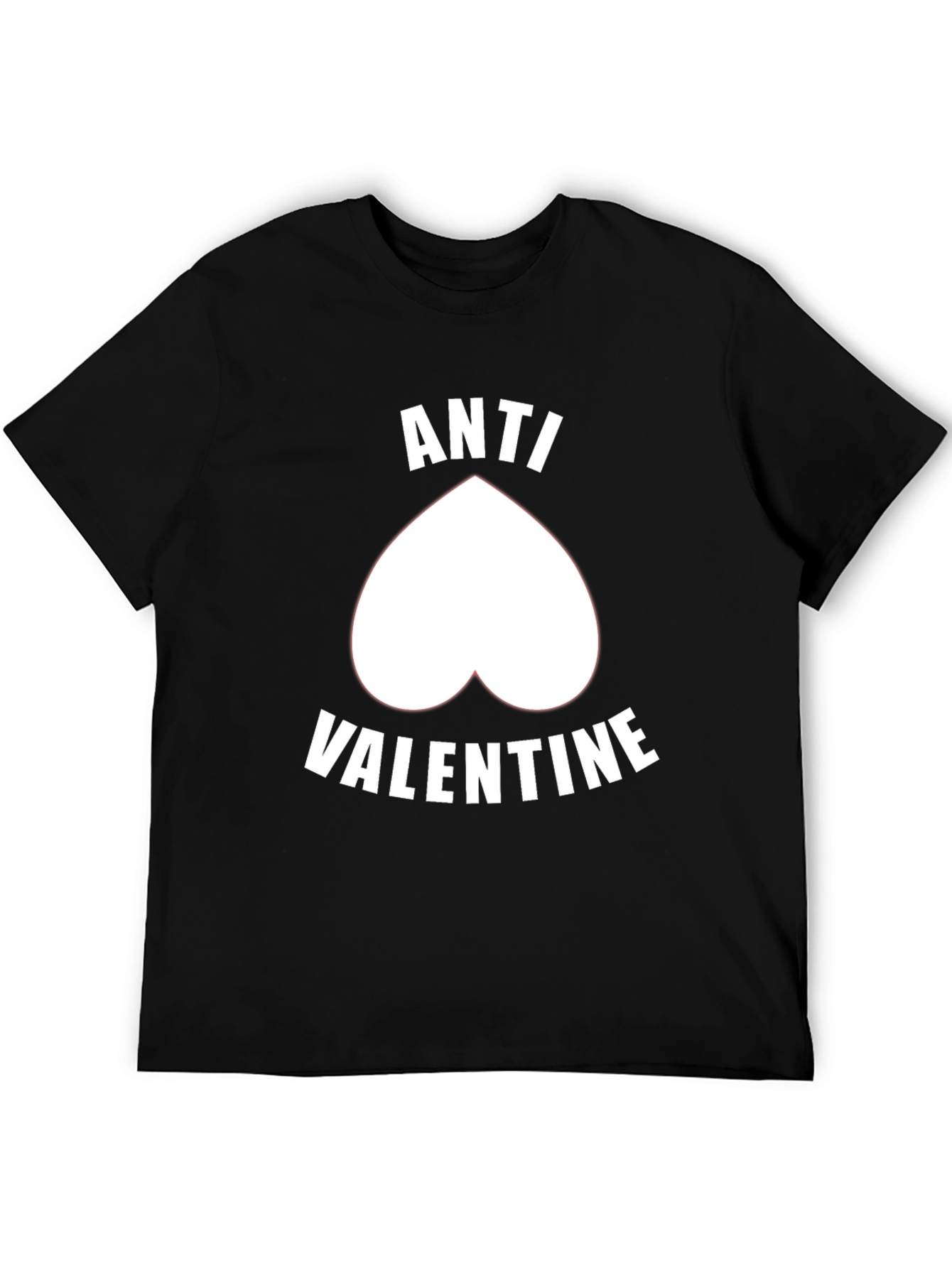Anti-Valentines Day Graphic Tee - Black