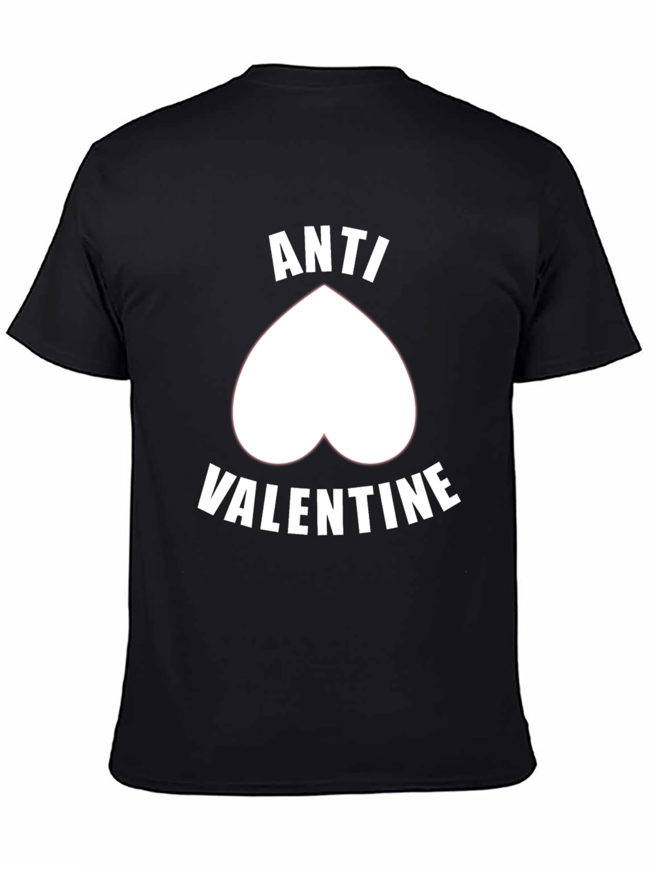 Anti-Valentines Day Graphic Tee - Black