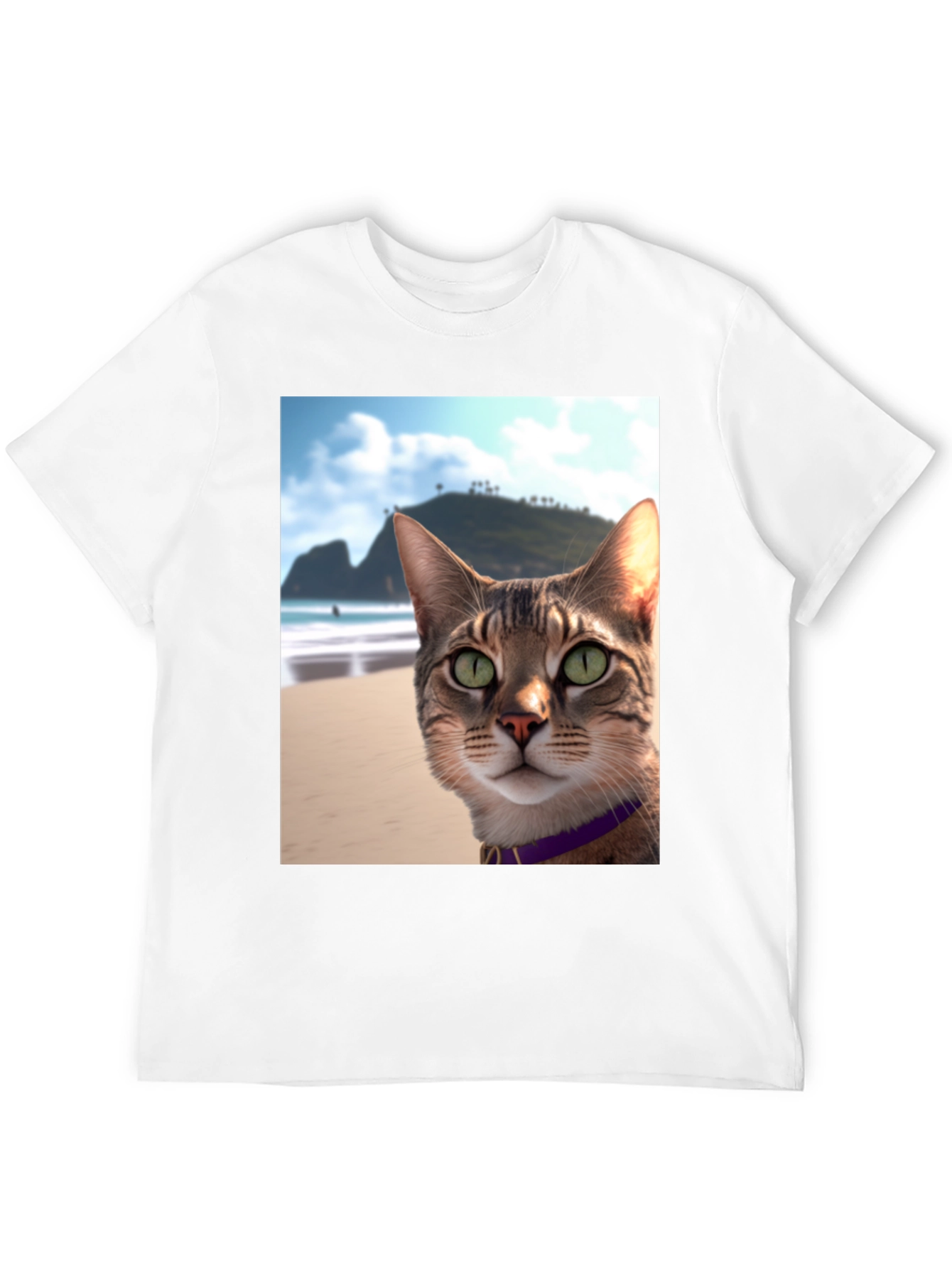 Beach Cat T-Shirt - Cool Cat Graphic Tee