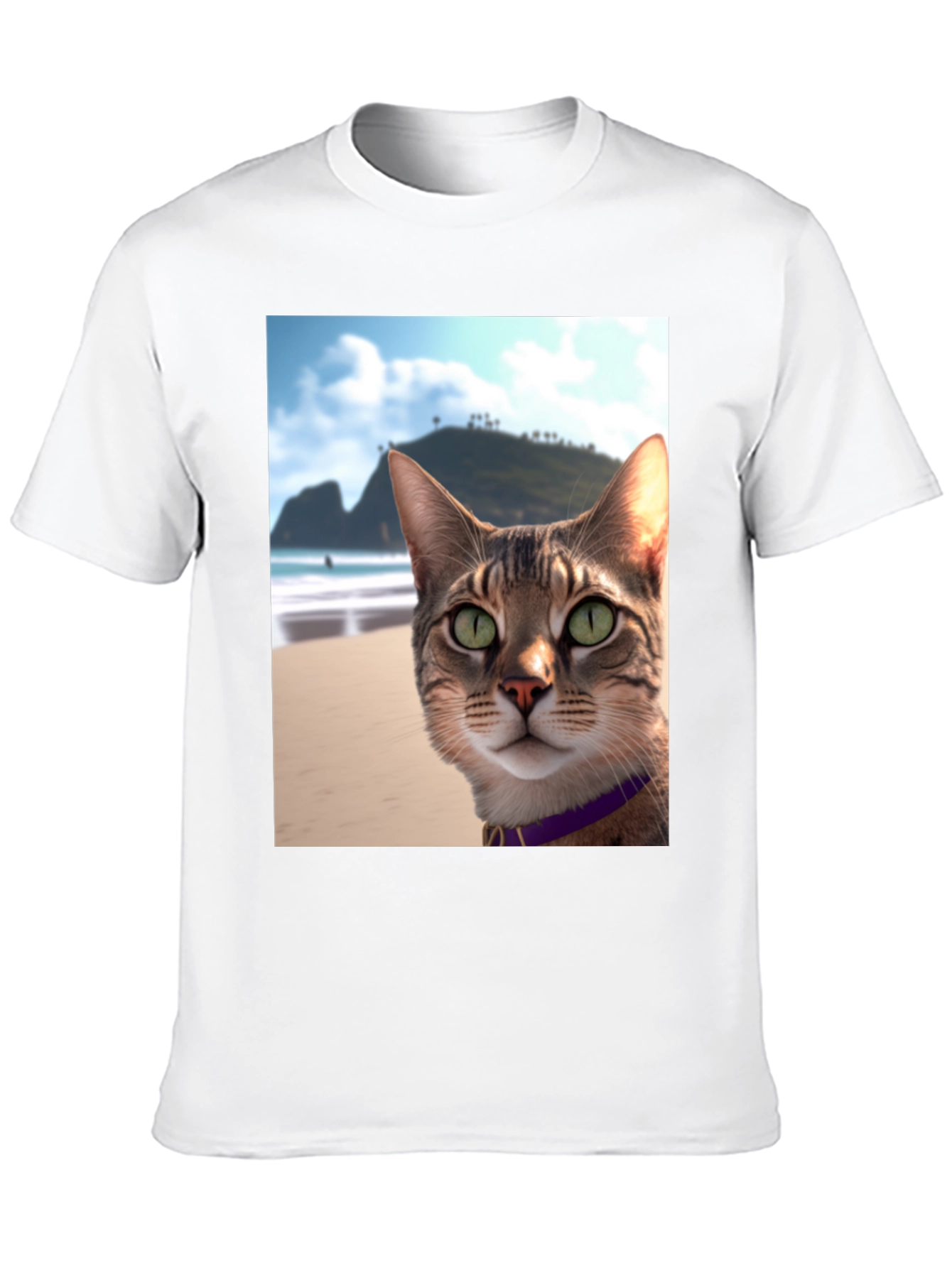 Beach Cat T-Shirt - Cool Cat Graphic Tee