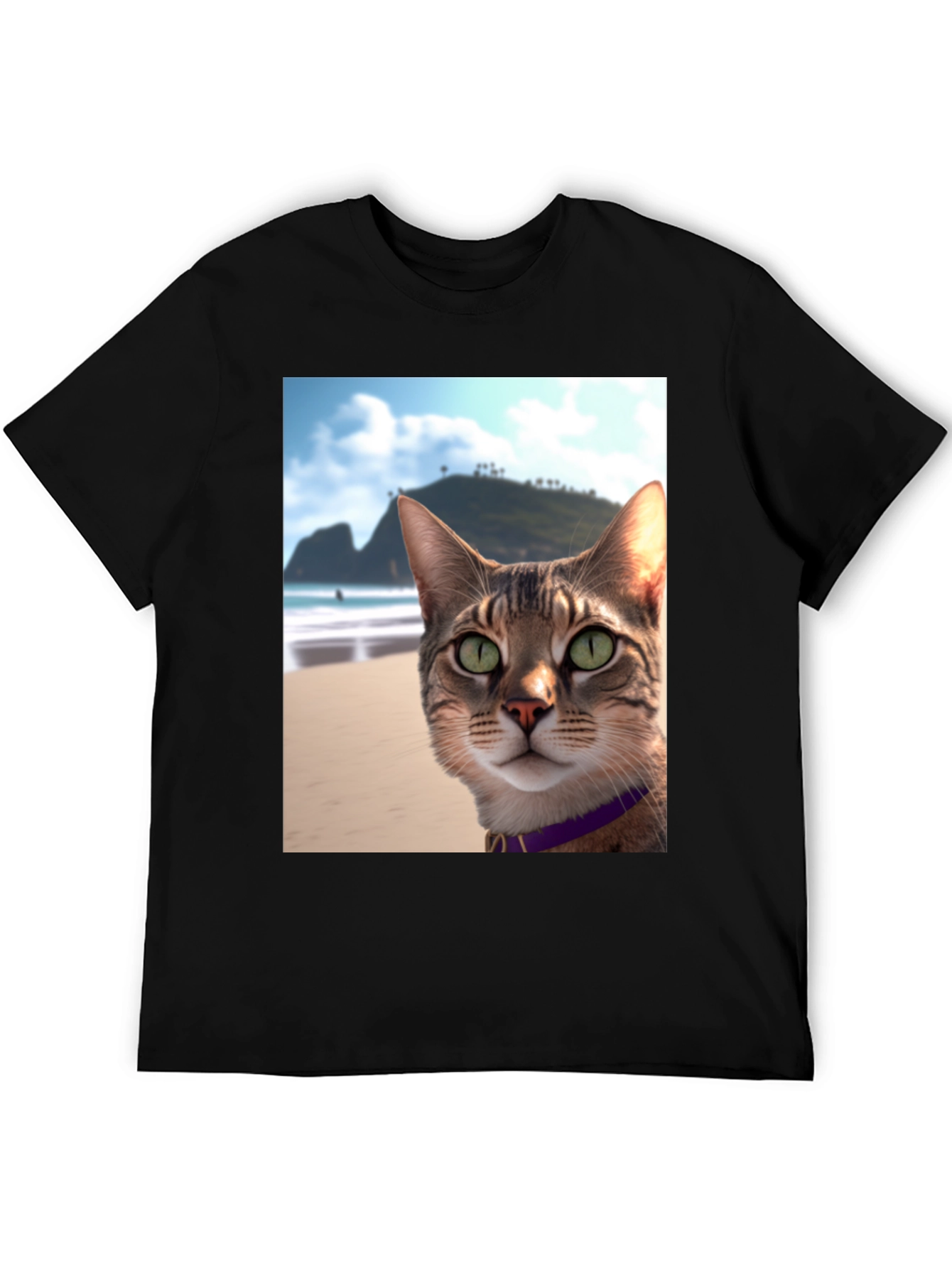 Beach Cat T-Shirt - Cool Cat Graphic Tee