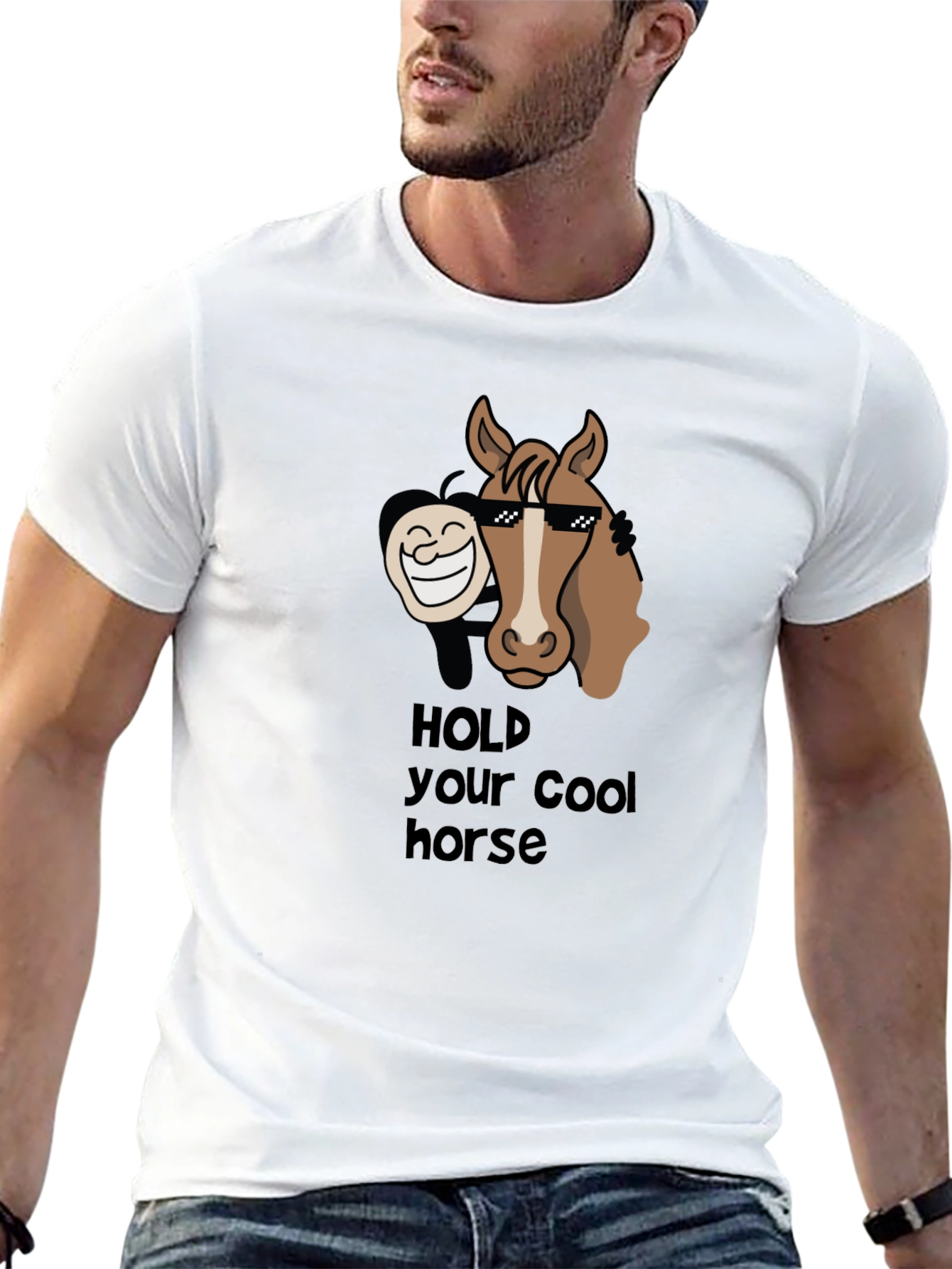 Cool Horse Graphic T-Shirt