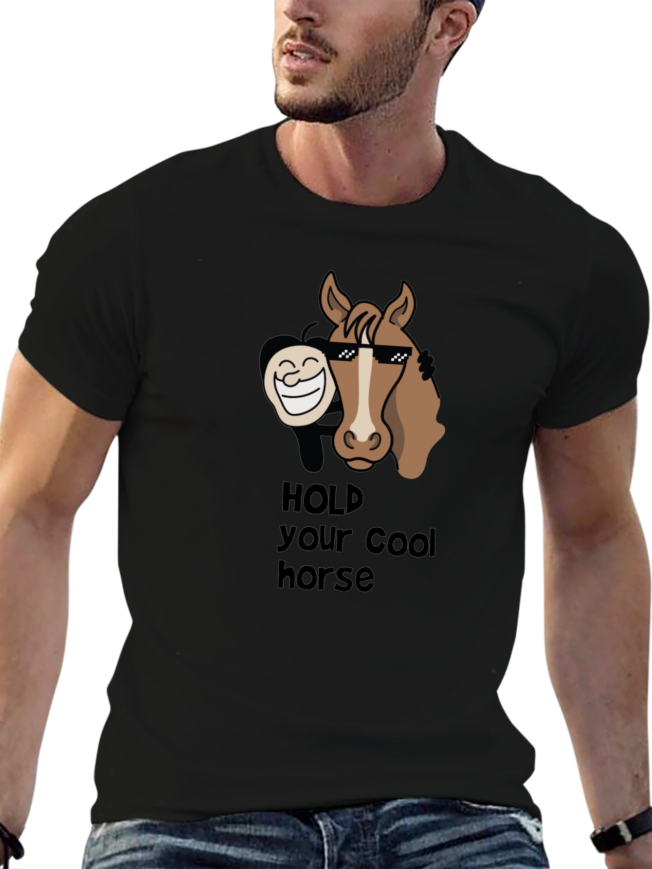Cool Horse Graphic T-Shirt