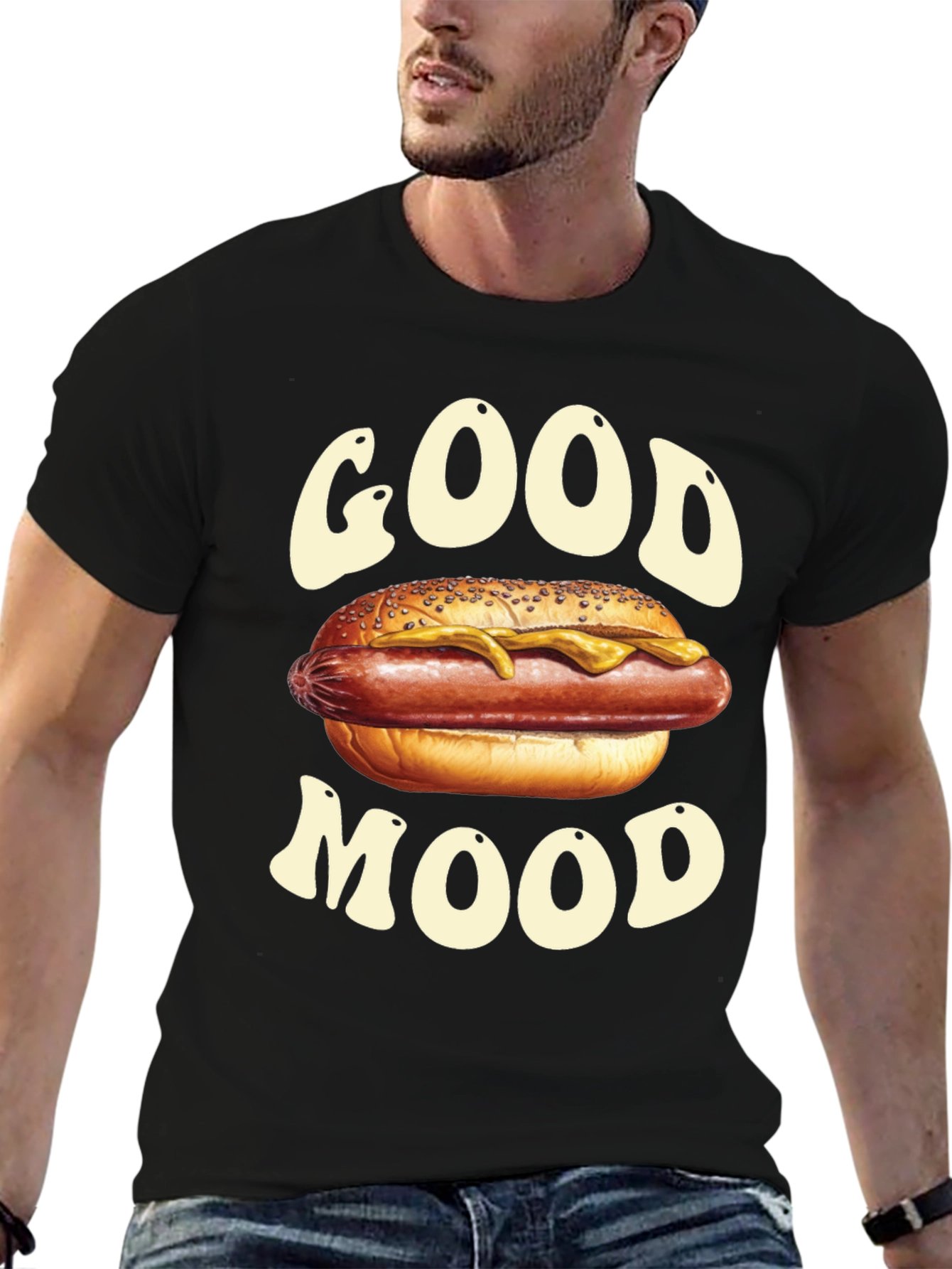 Good Mood Hotdog Graphic Tee
