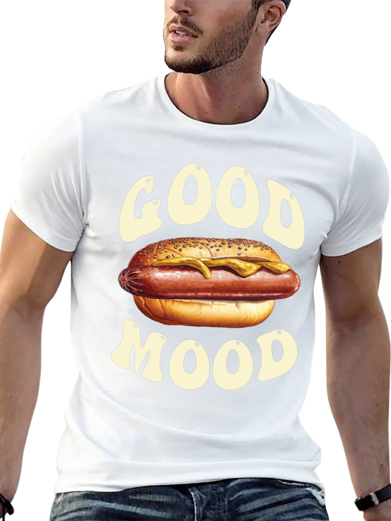 Good Mood Hotdog Graphic Tee