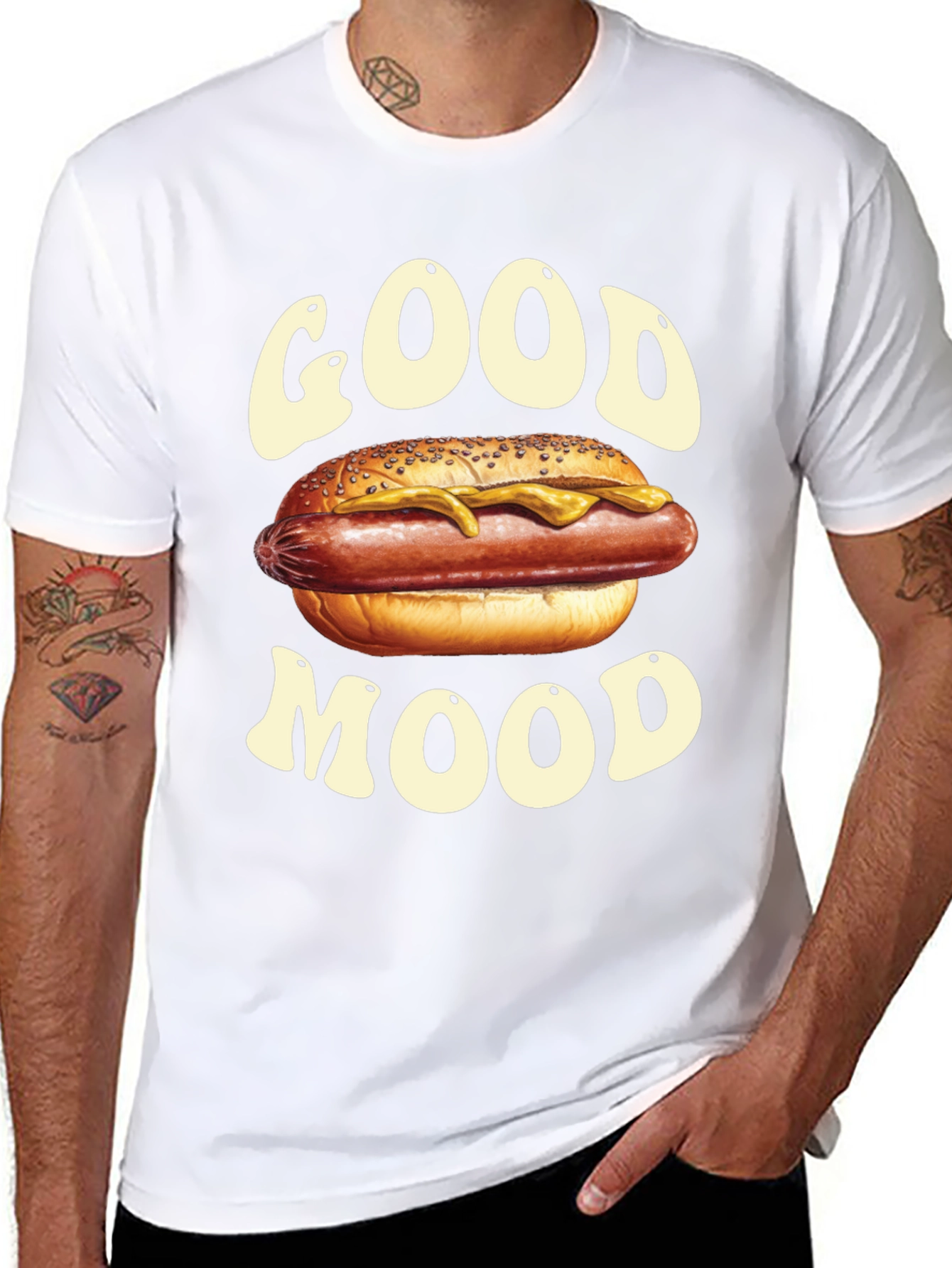 Good Mood Hotdog Graphic Tee