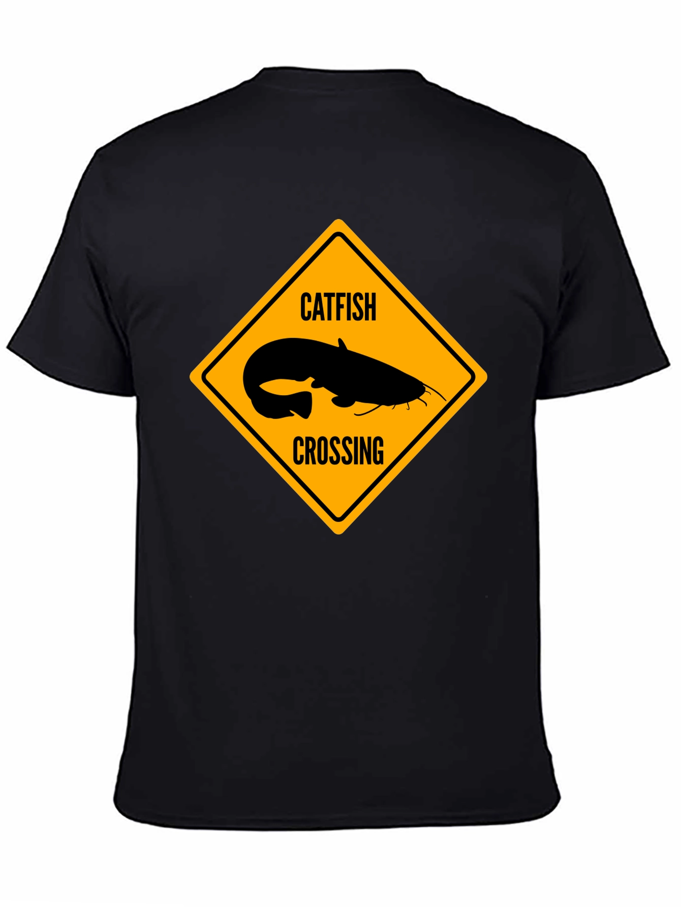Catfish Crossing Graphic T-Shirt - Black