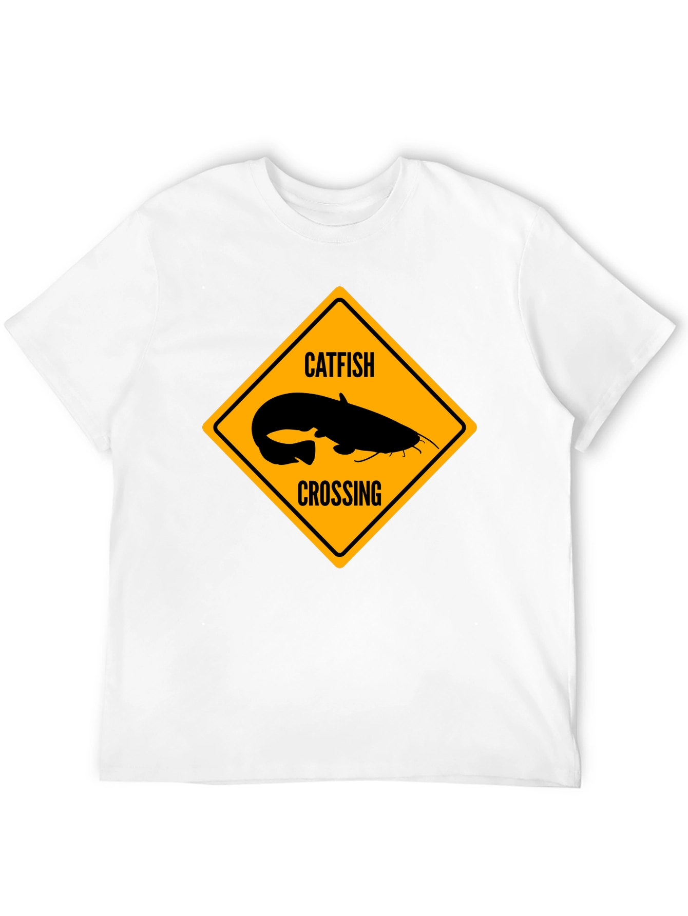 Catfish Crossing Graphic T-Shirt - Black