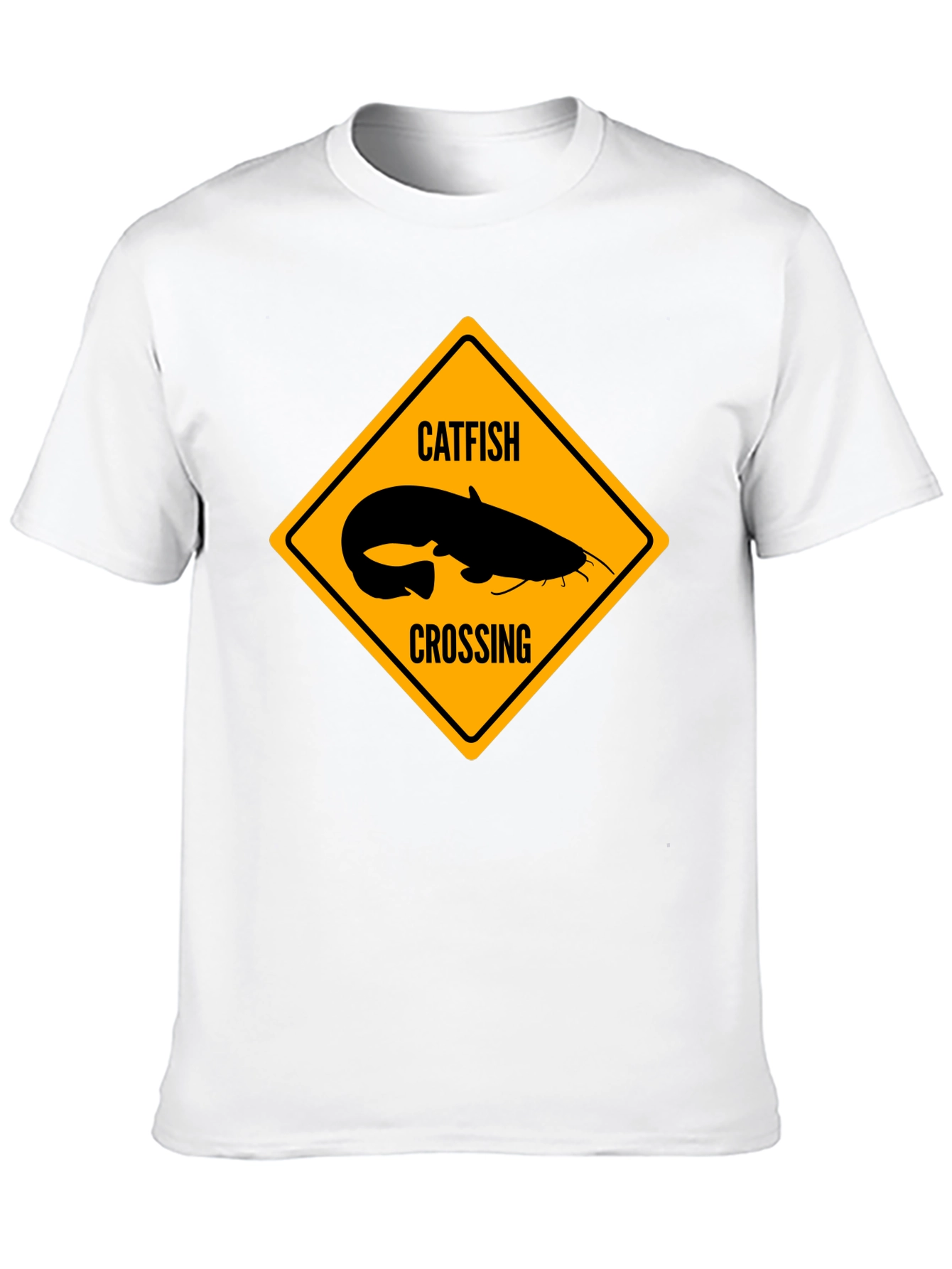 Catfish Crossing Graphic T-Shirt - Black