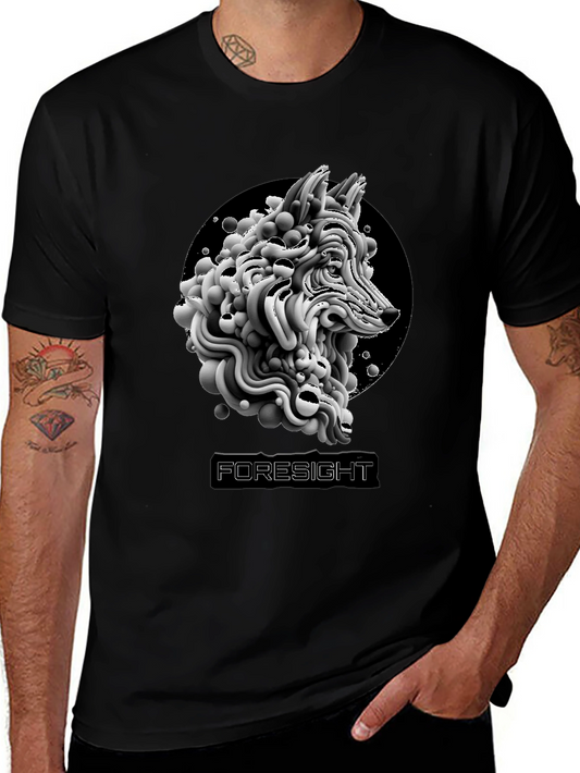 Foresight Wolf Graphic T-Shirt - Black