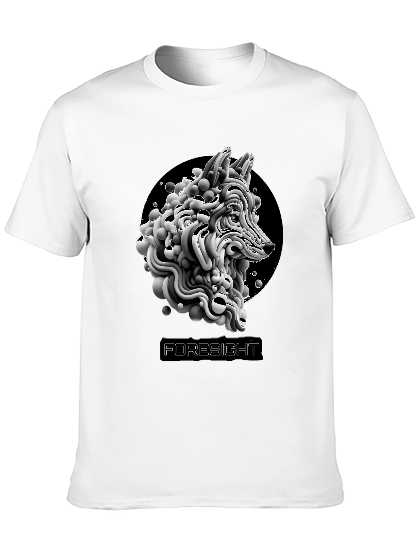 Foresight Wolf Graphic T-Shirt - Black