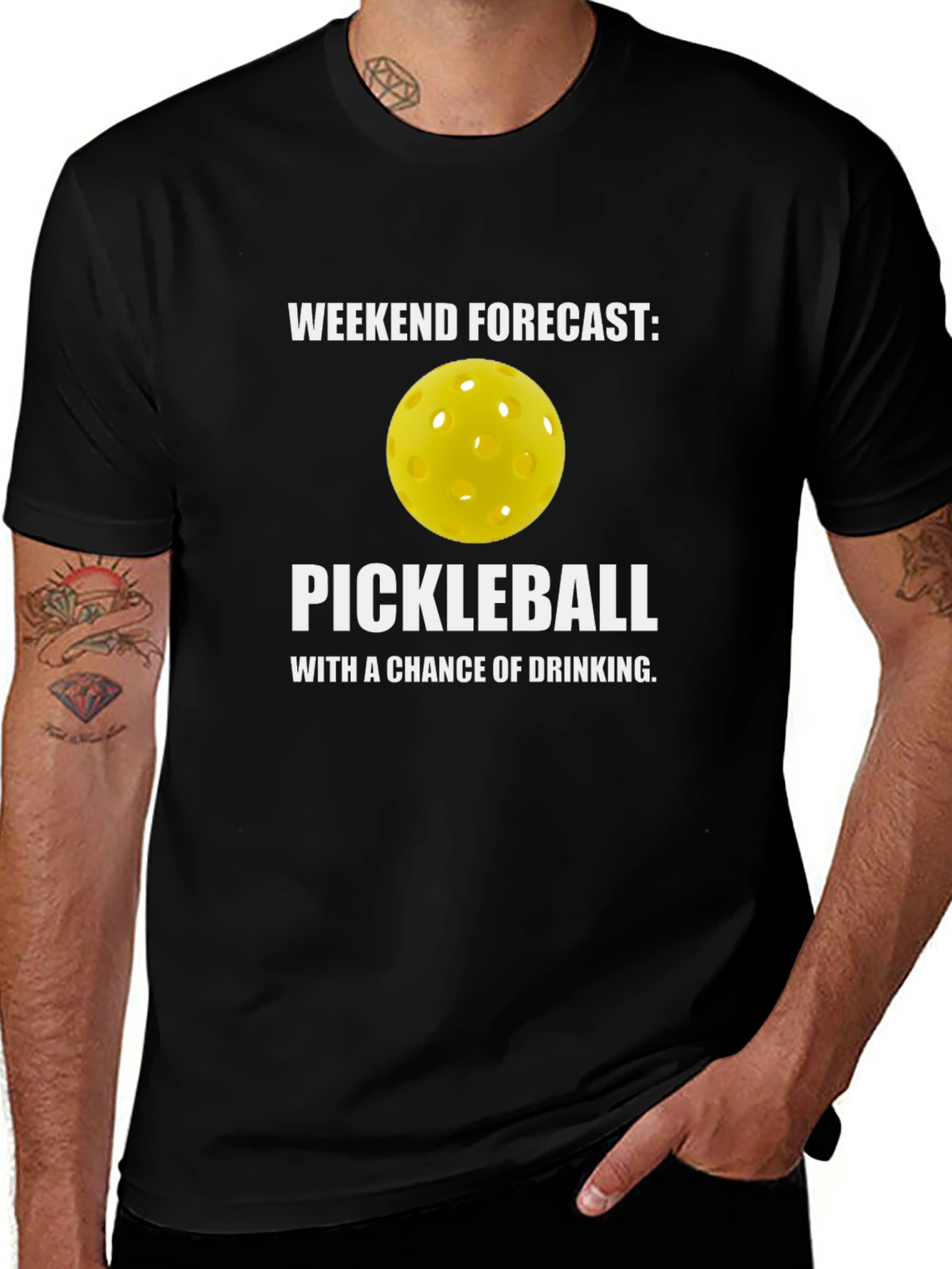 Weekend Forecast Pickleball T-Shirt