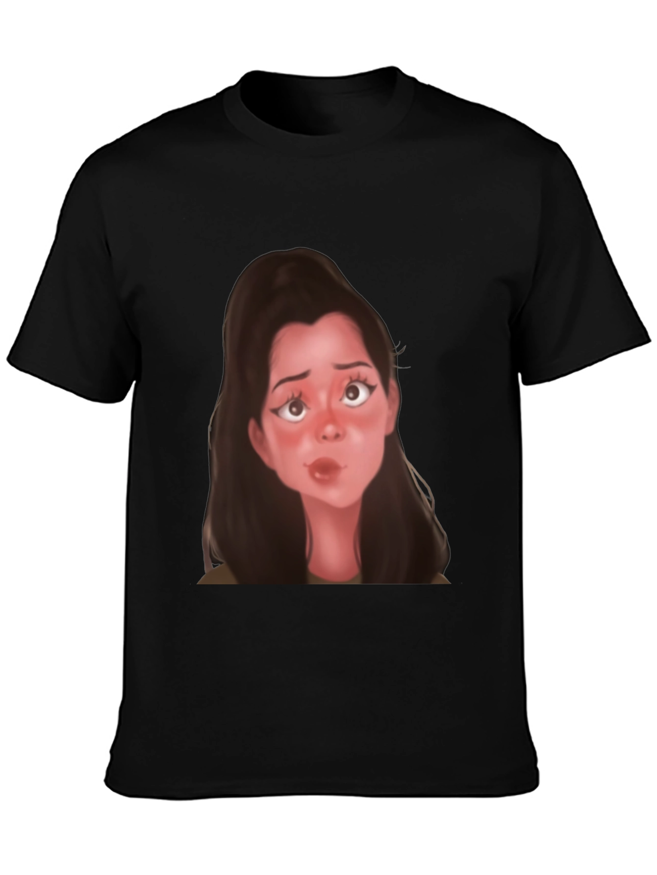Cartoon Girl Graphic T-Shirt