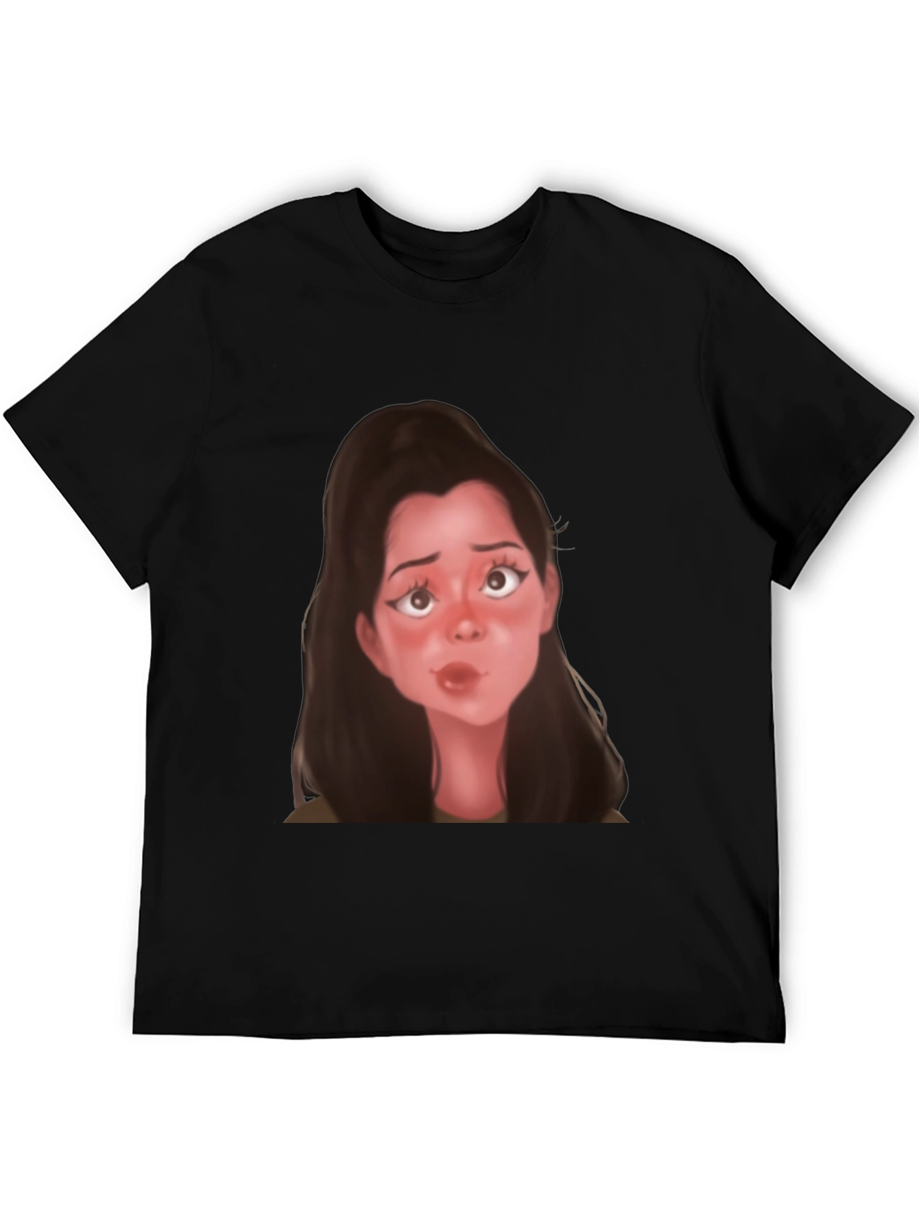 Cartoon Girl Graphic T-Shirt