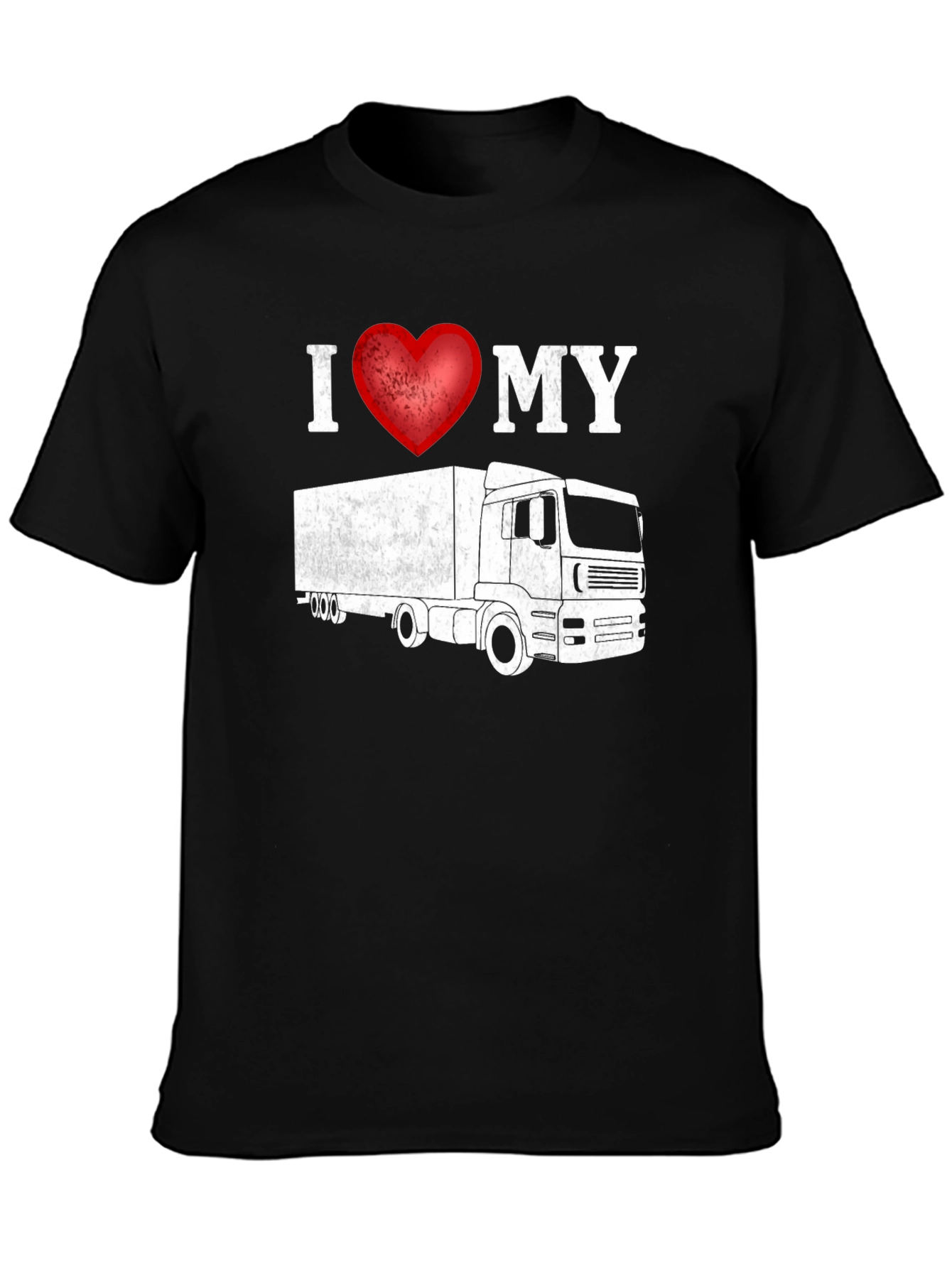 I Heart My Truck Black T-Shirt - Trucker Tee