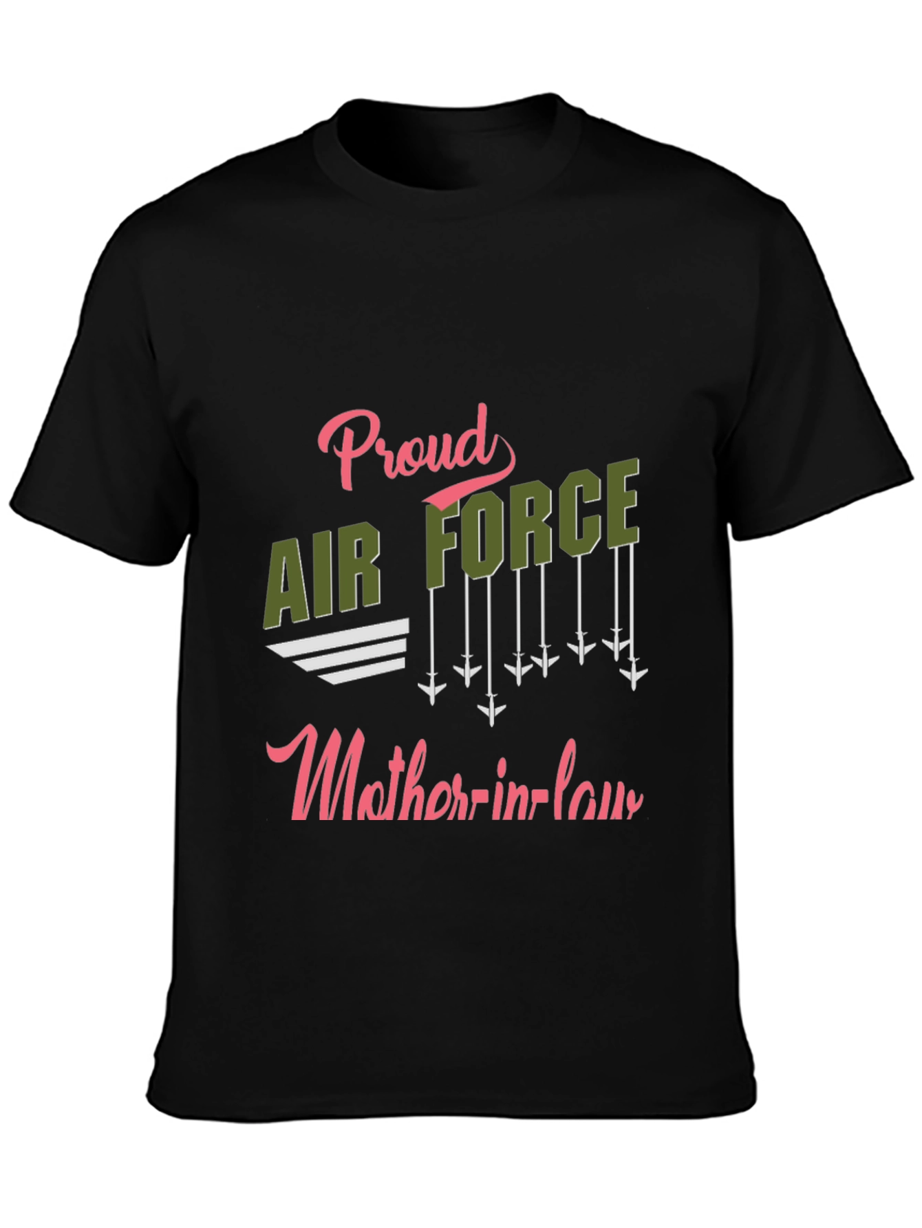 Proud Air Force Mother-in-law Graphic T-Shirt