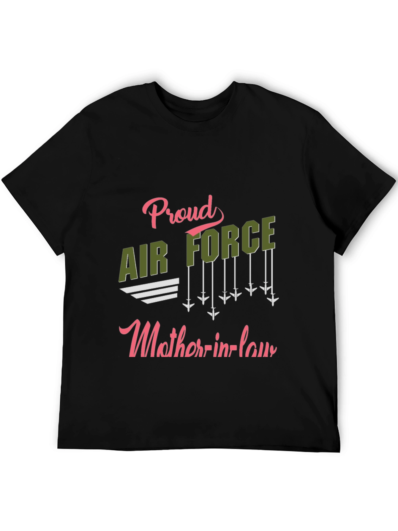 Proud Air Force Mother-in-law Graphic T-Shirt