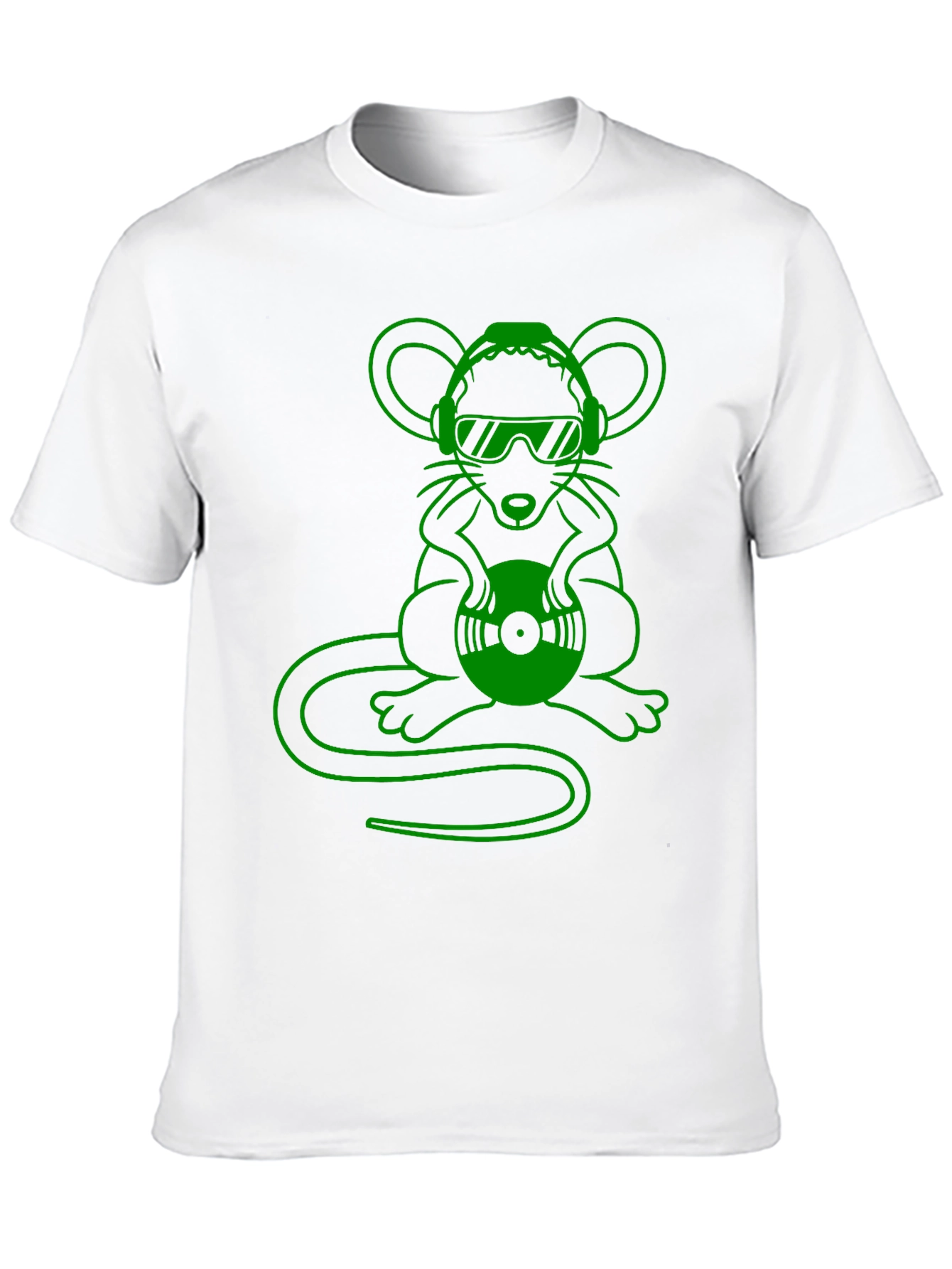 DJ Mouse Graphic Tee - Cool Black T-Shirt