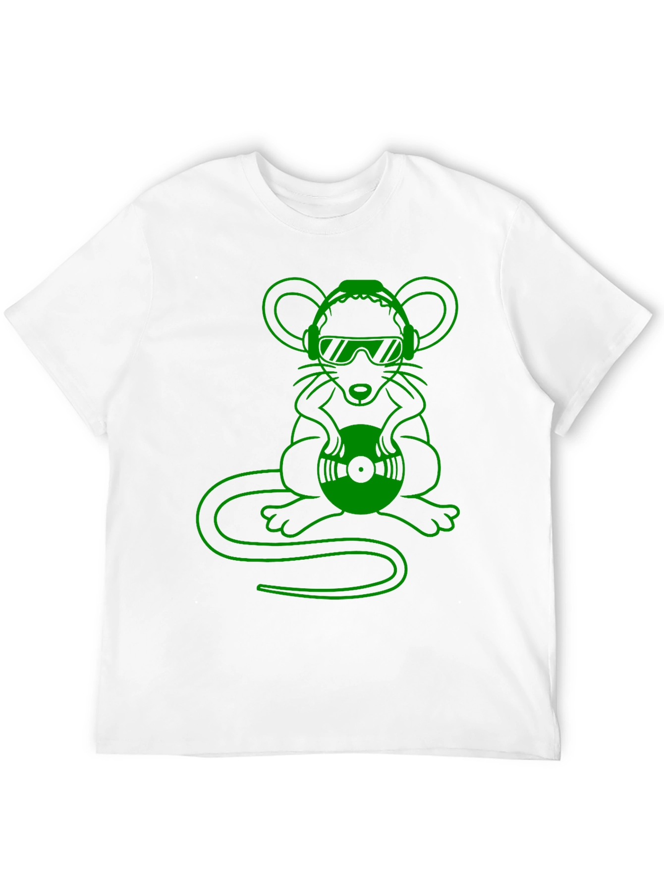 DJ Mouse Graphic Tee - Cool Black T-Shirt