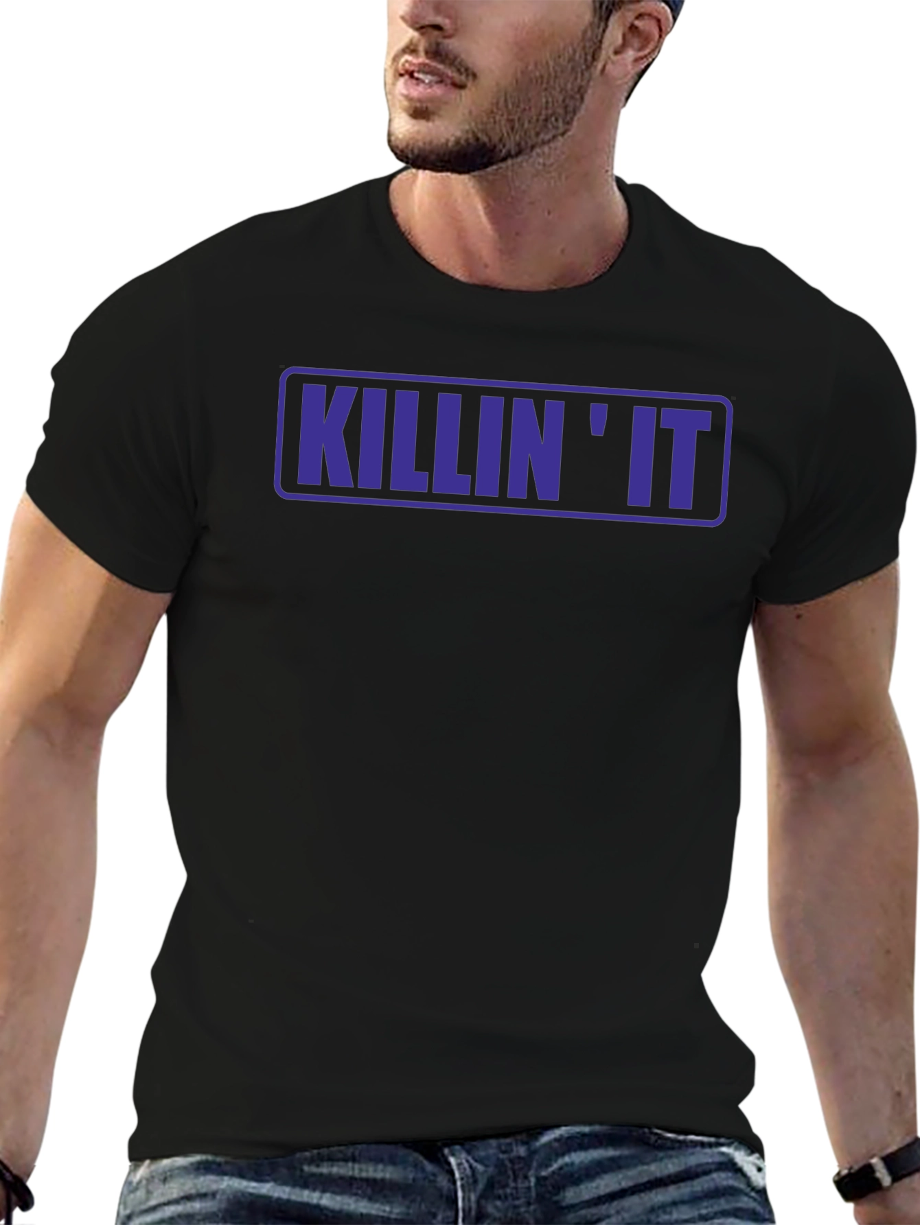 Killin It Graphic Tee - Mens Crew Neck T-Shirt