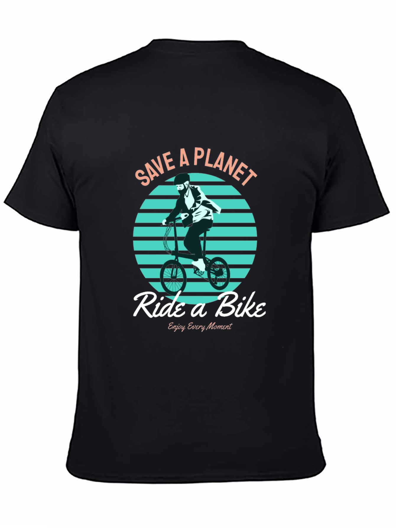 Save a Planet Ride a Bike Graphic T-Shirt