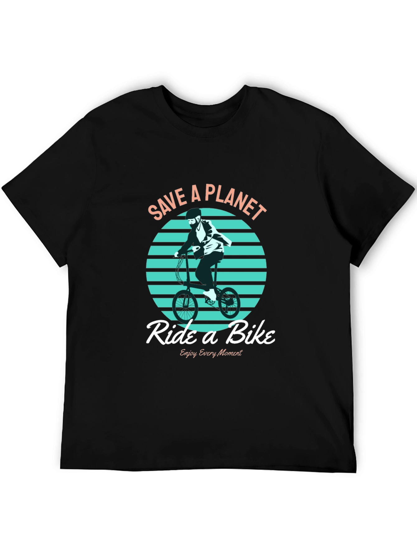 Save a Planet Ride a Bike Graphic T-Shirt