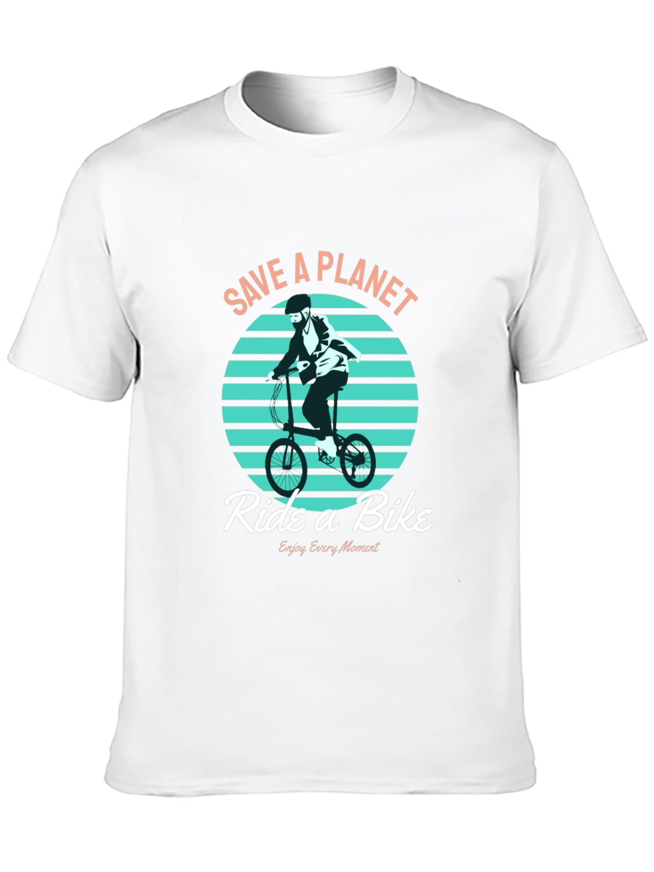 Save a Planet Ride a Bike Graphic T-Shirt