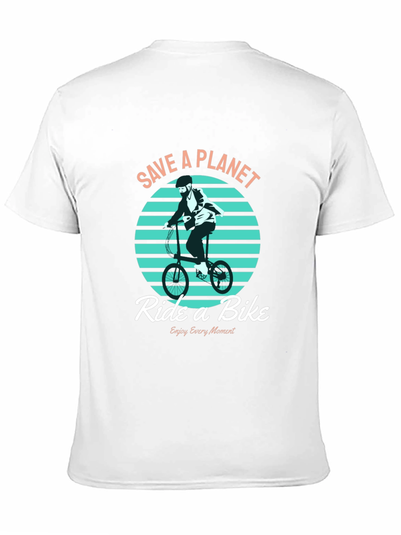 Save a Planet Ride a Bike Graphic T-Shirt