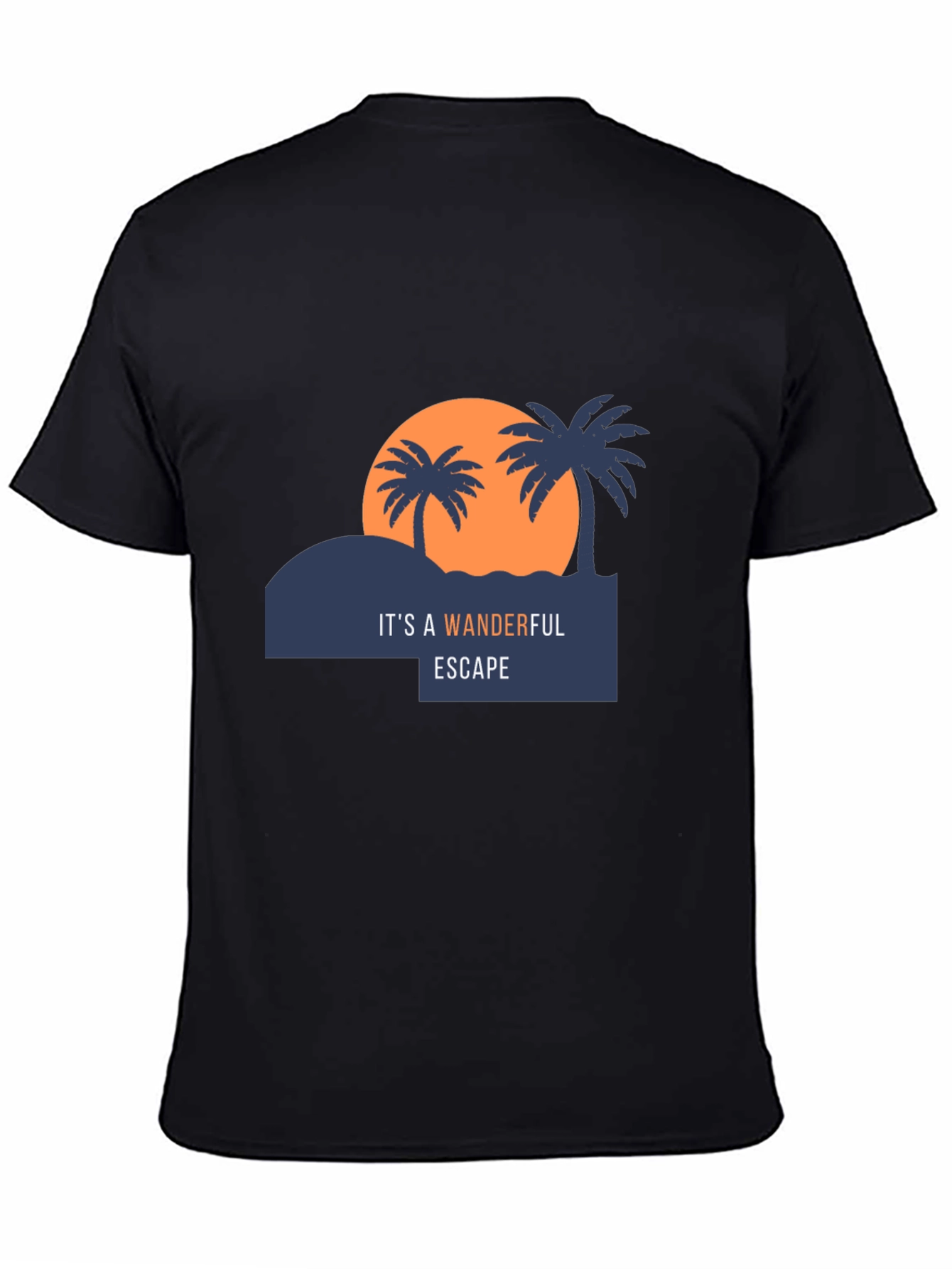 Wonderful Escape Black Graphic T-Shirt