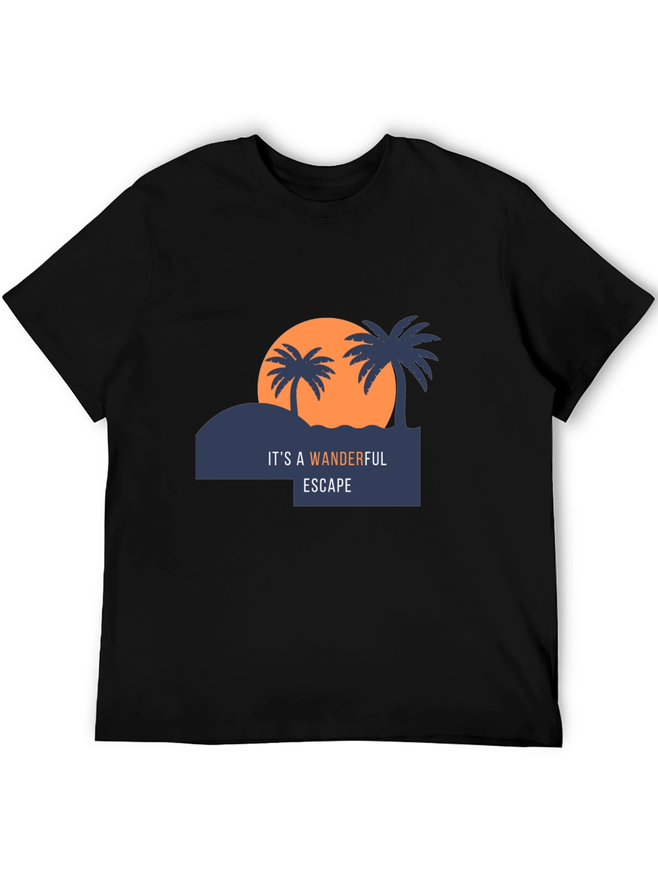 Wonderful Escape Black Graphic T-Shirt