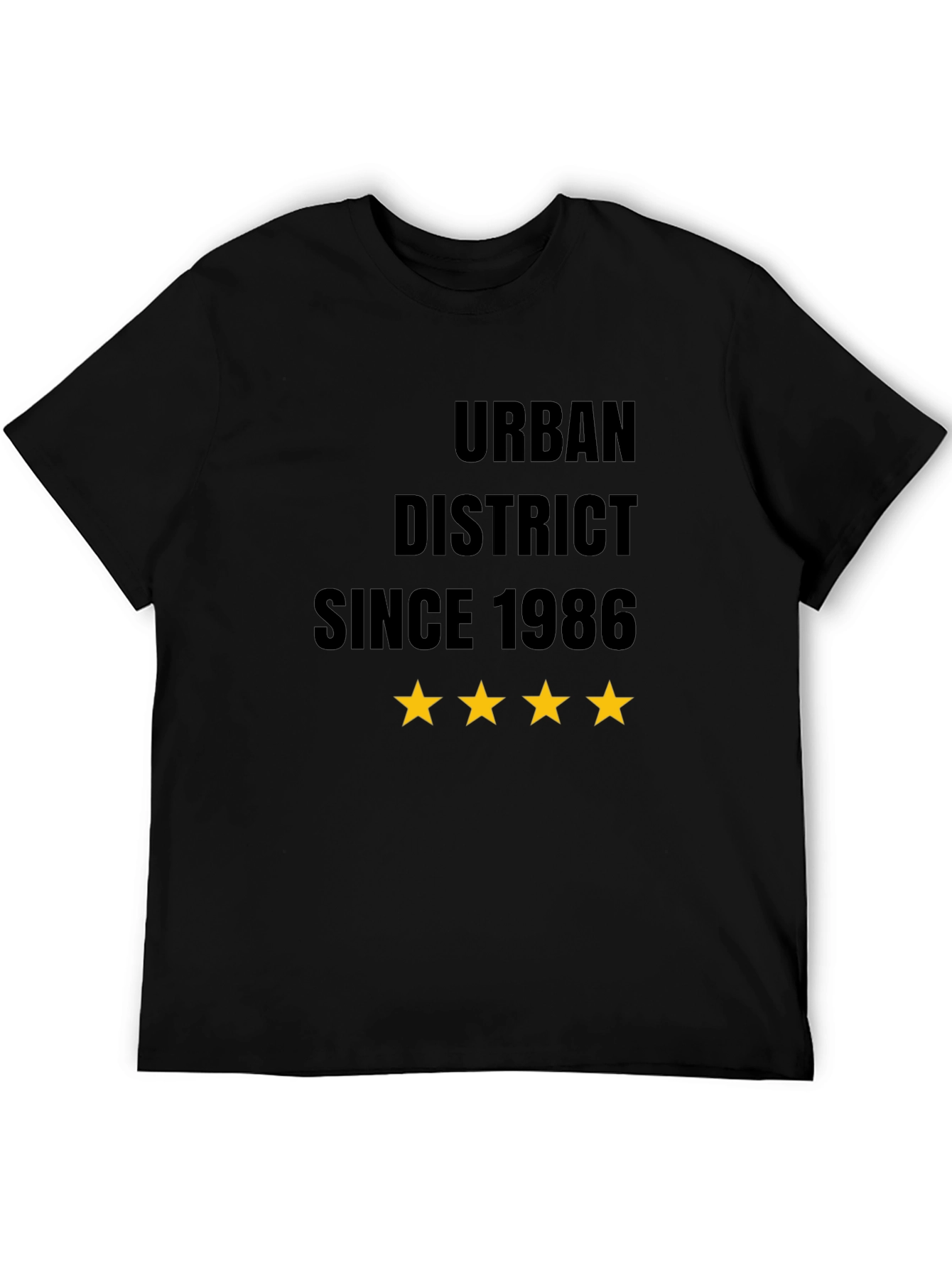 Urban District Since 1986 Black T-Shirt
