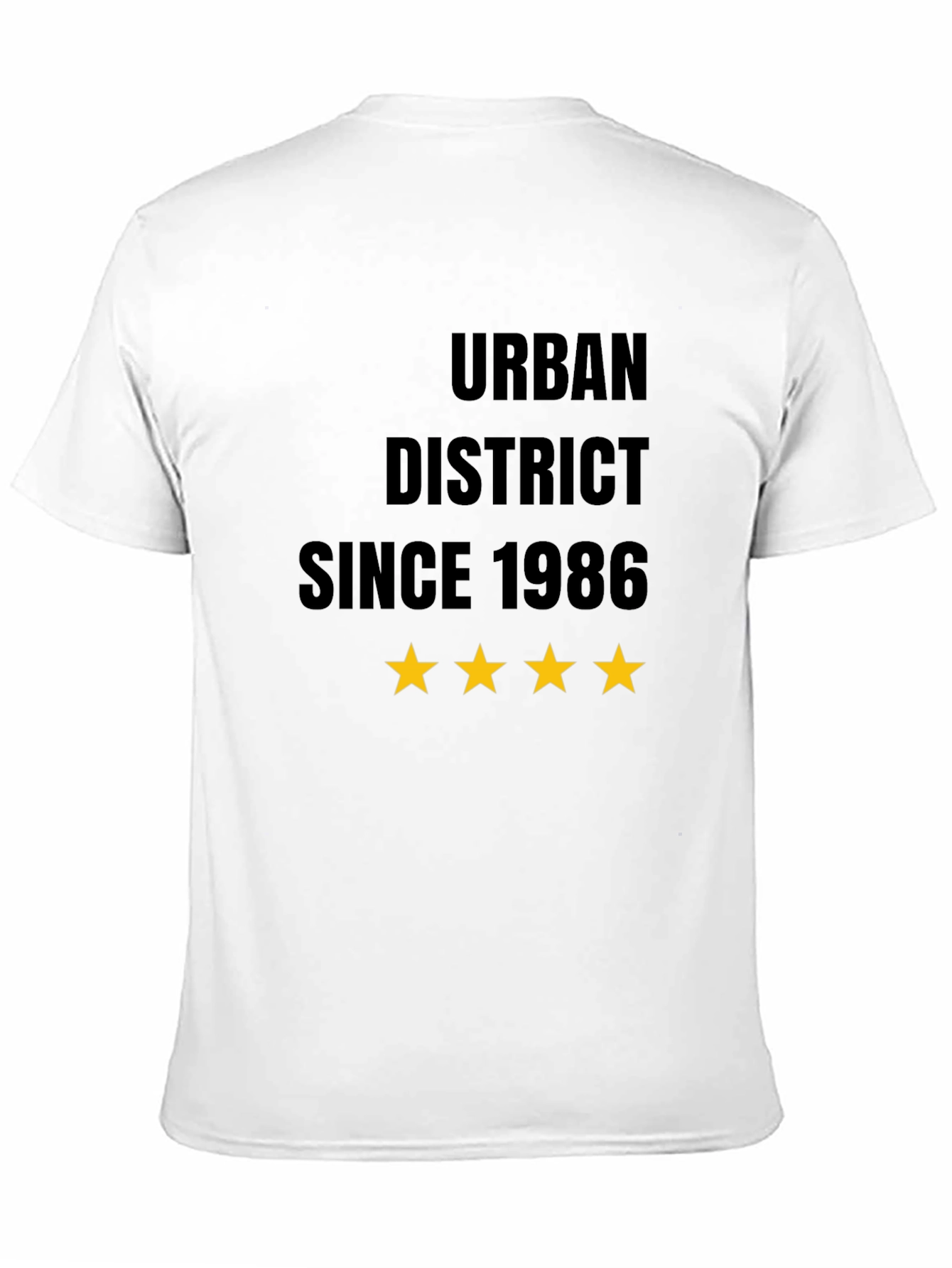 Urban District Since 1986 Black T-Shirt
