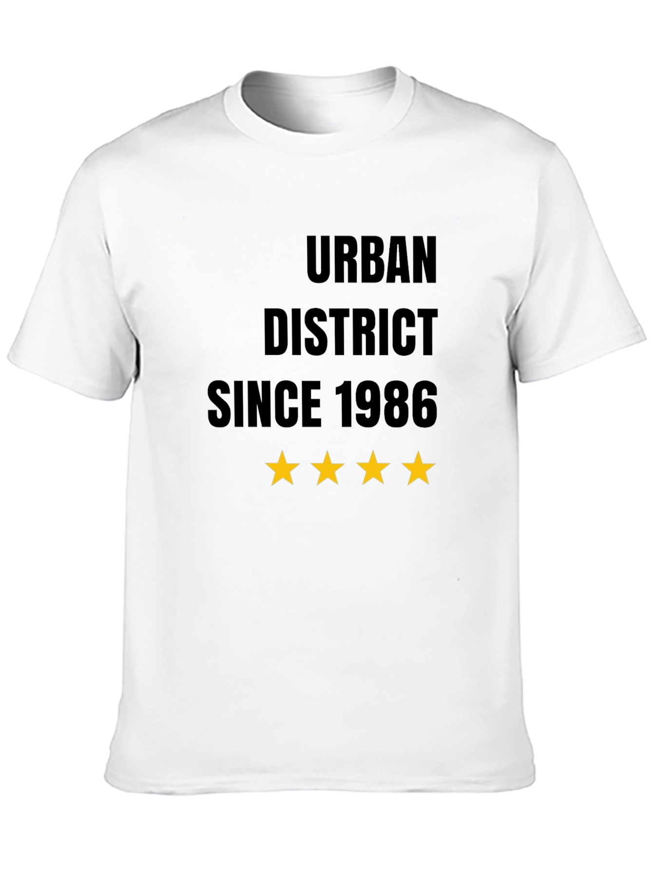 Urban District Since 1986 Black T-Shirt