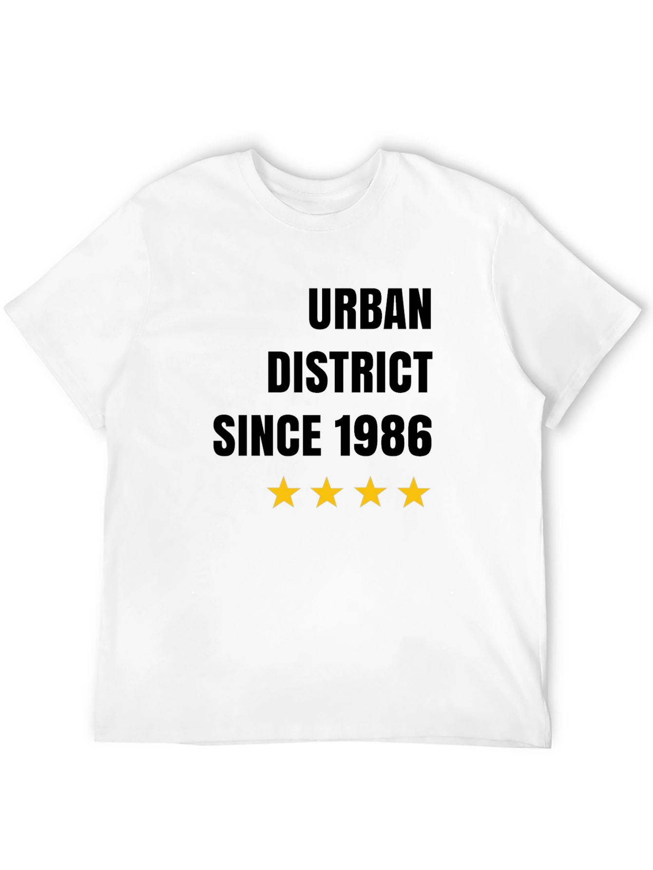 Urban District Since 1986 Black T-Shirt